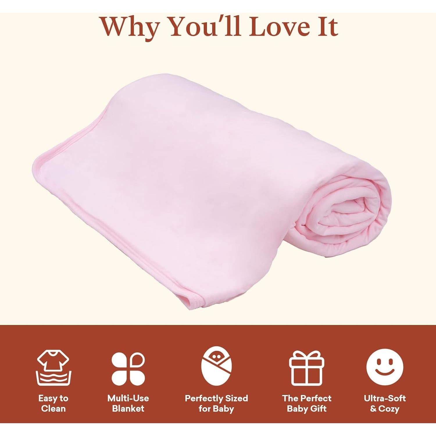 Baby Comforter, 30 x 40 inch Lightweight Ultra-Soft Baby Crib Quilted Blanket for Boys Girls