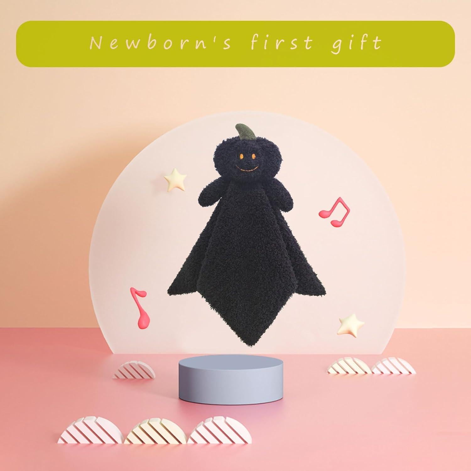 Manta de Seguridad de Peluche Calabaza Negra Doindute 35.56 cm