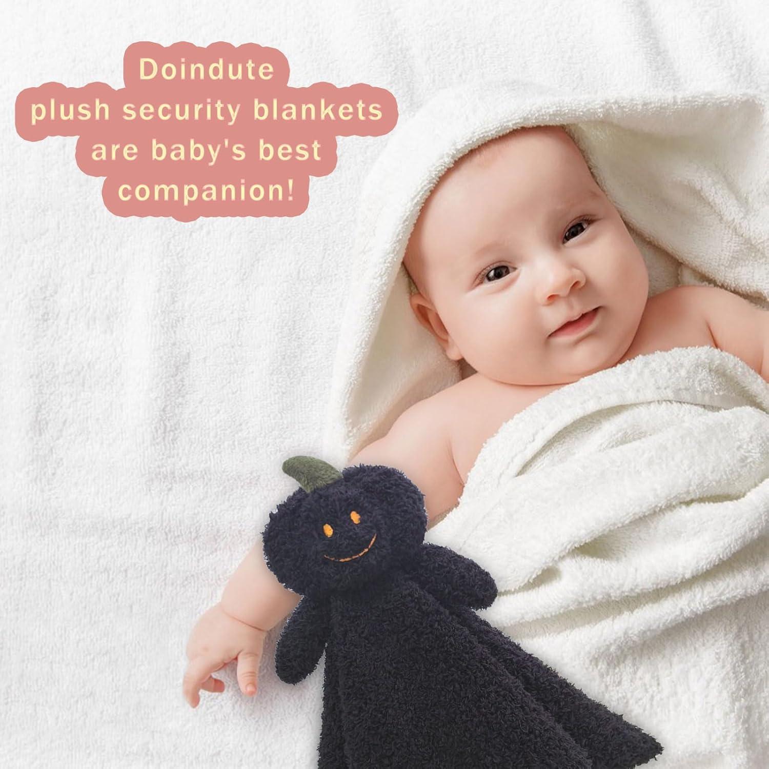 Manta de Seguridad de Peluche Calabaza Negra Doindute 35.56 cm