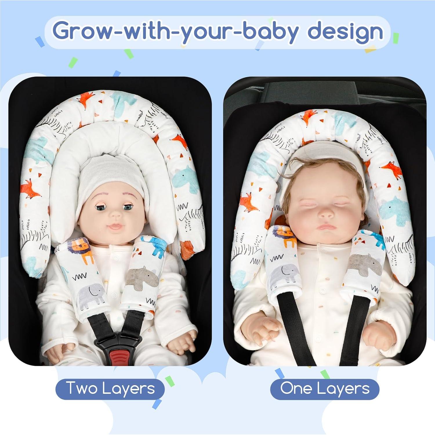 Inserto para Asiento de Auto Bebé 2 en 1 Felpa Suave