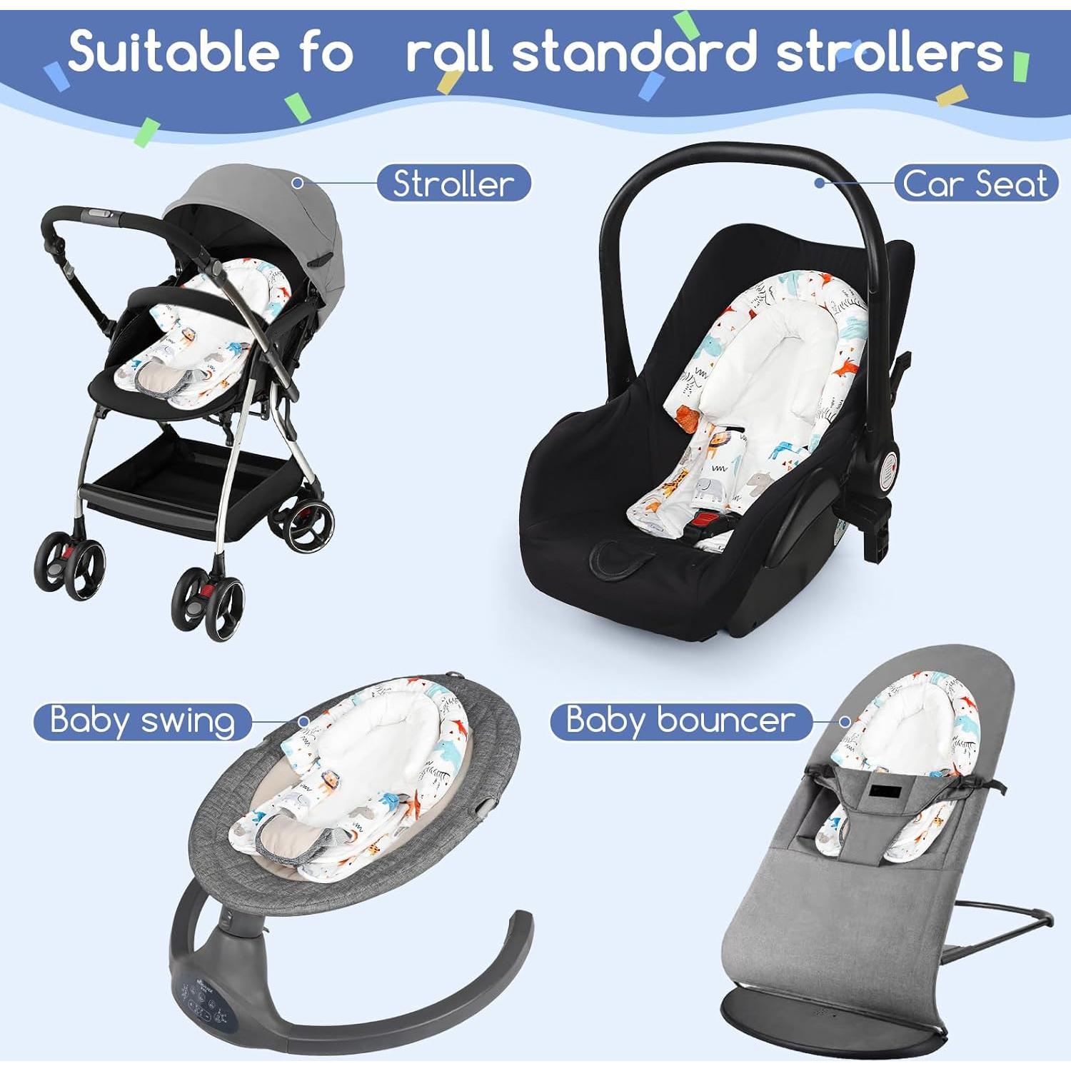 Inserto para Asiento de Auto Bebé 2 en 1 Felpa Suave