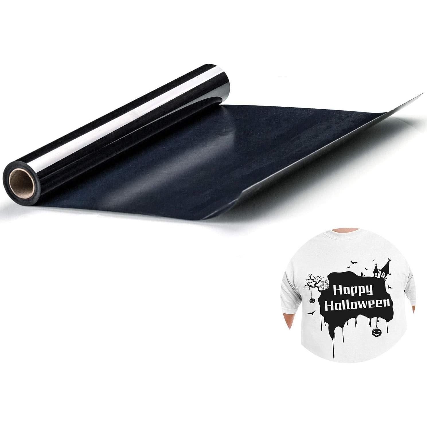 Rollo de Vinilo de Transferencia de Calor HTV SHOMKIEE 30x152 cm Negro