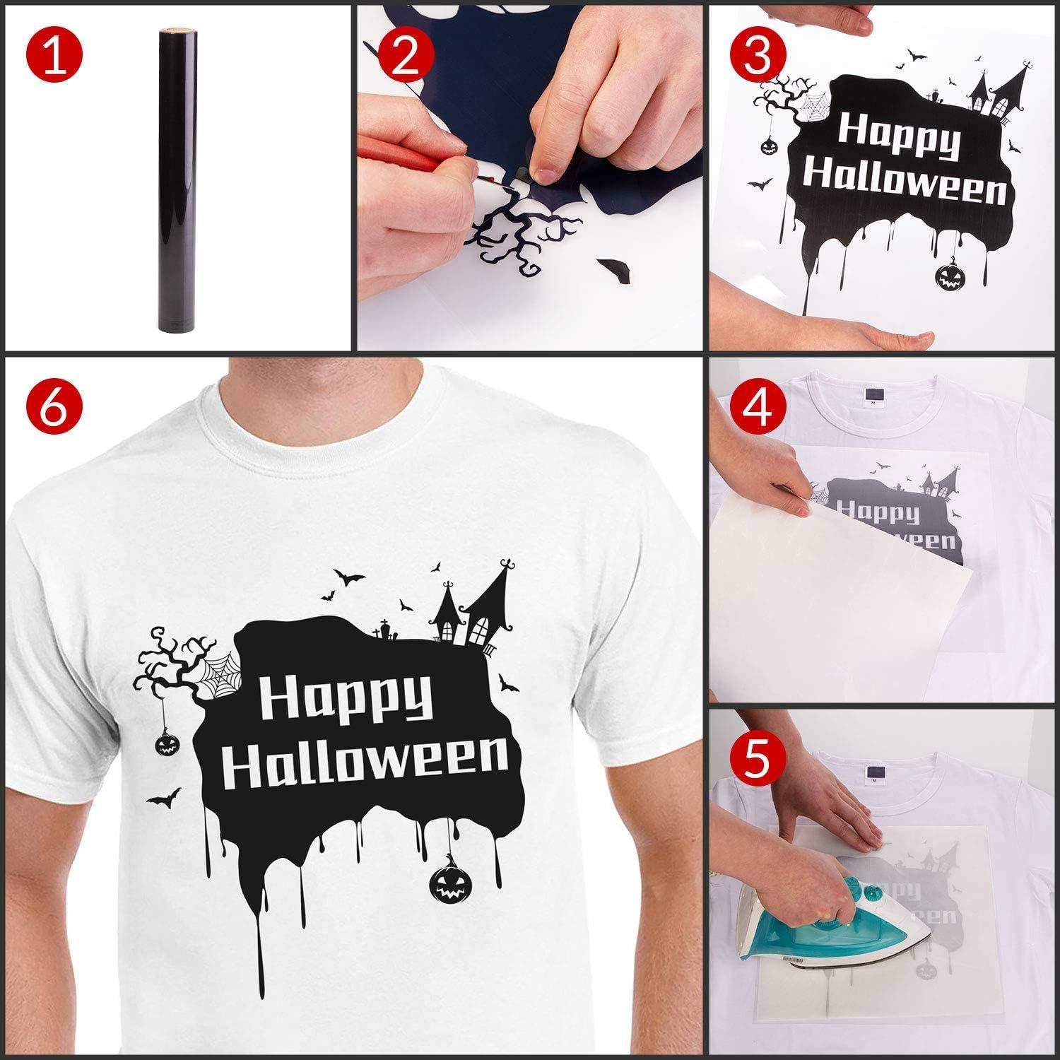 Rollo de Vinilo de Transferencia de Calor HTV SHOMKIEE 30x152 cm Negro