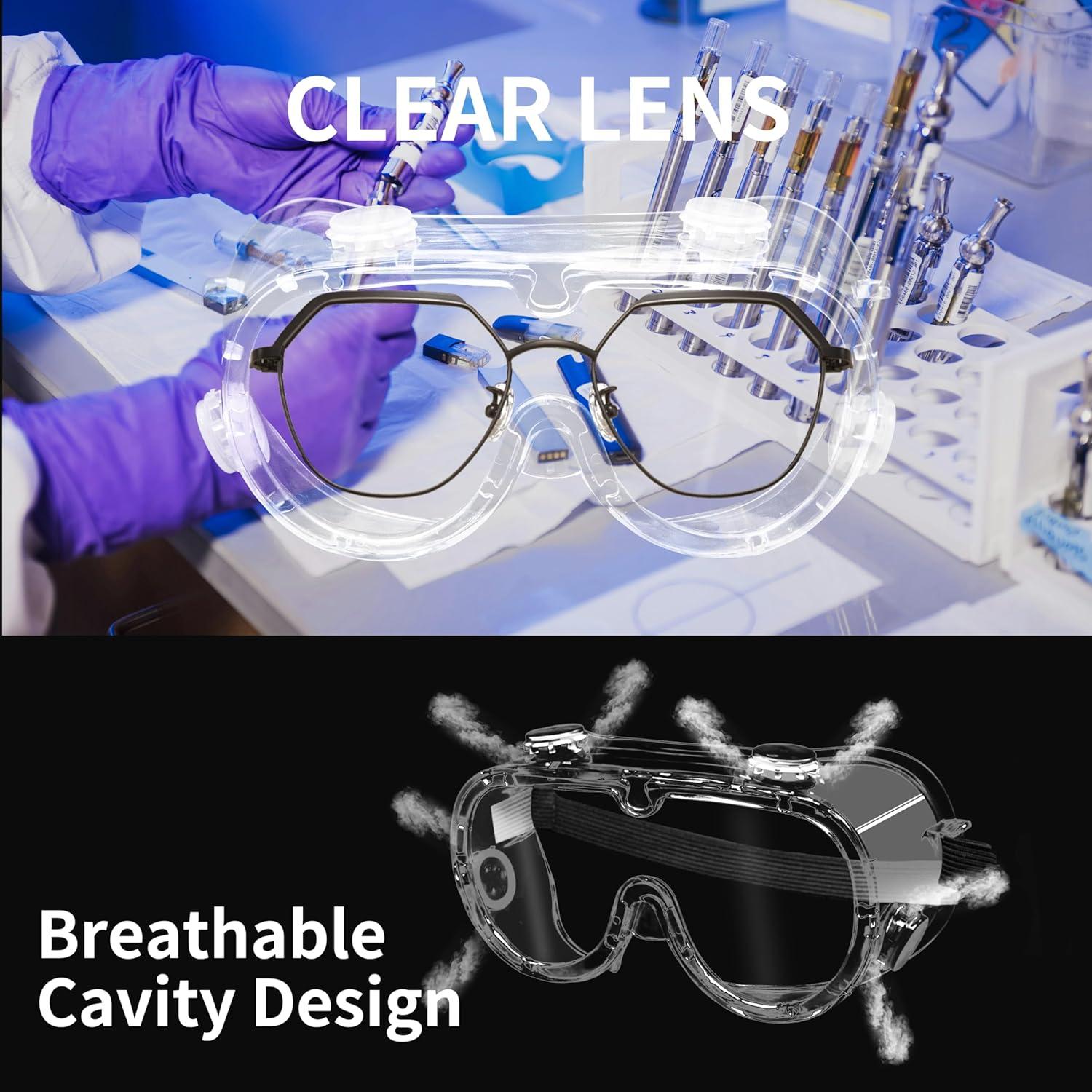 Gafas de Seguridad GOL-SIV ANSI Z87.1 Antivaho y Resistente