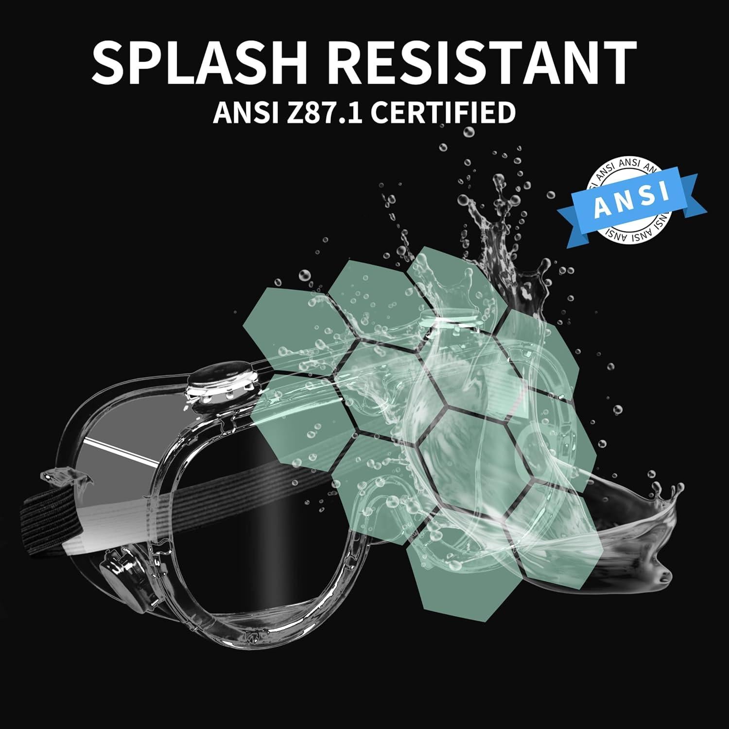 Gafas de Seguridad GOL-SIV ANSI Z87.1 Antivaho y Resistente