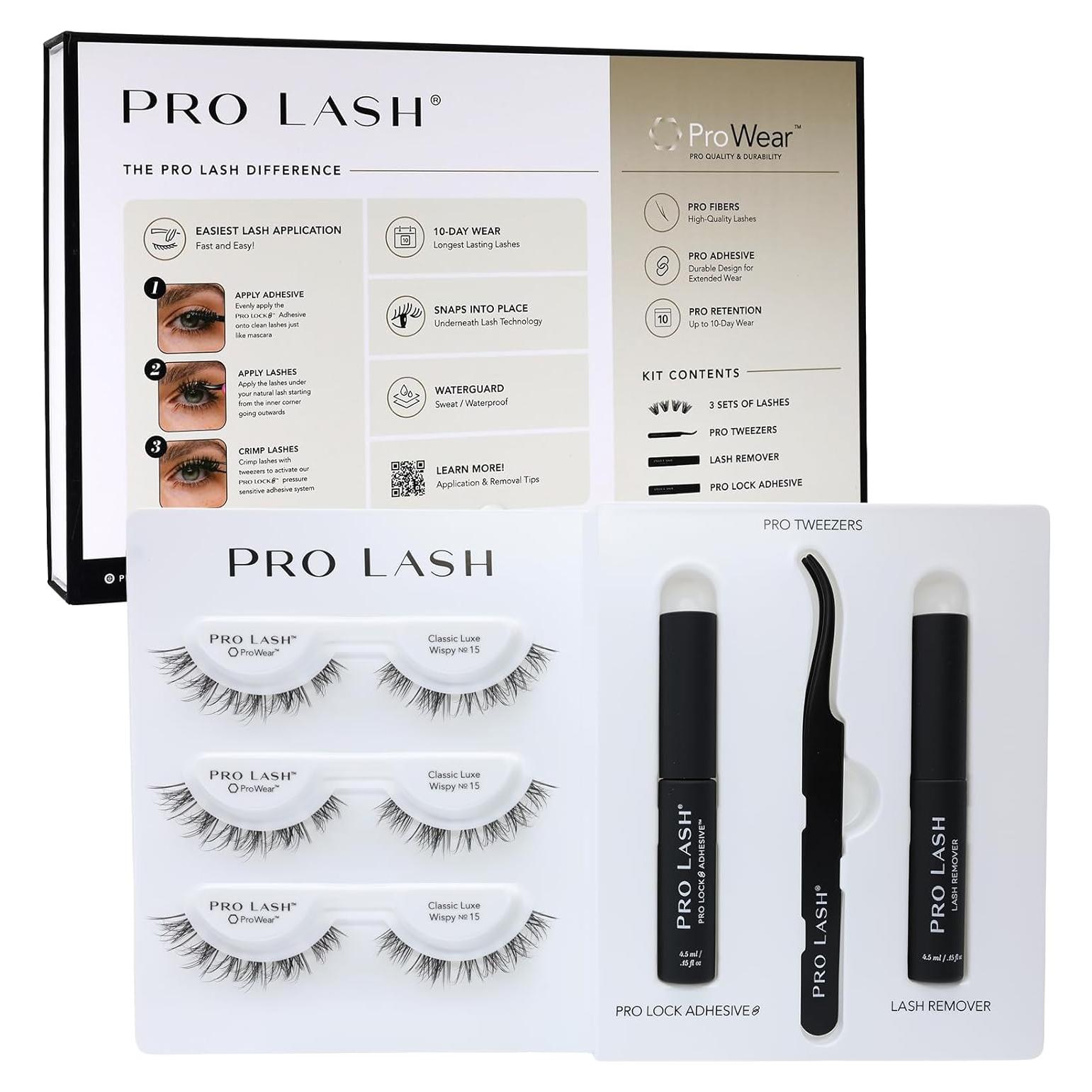 Kit de Inicio Pro Lash - Pestañas Clásico Luxe Wispy No.15