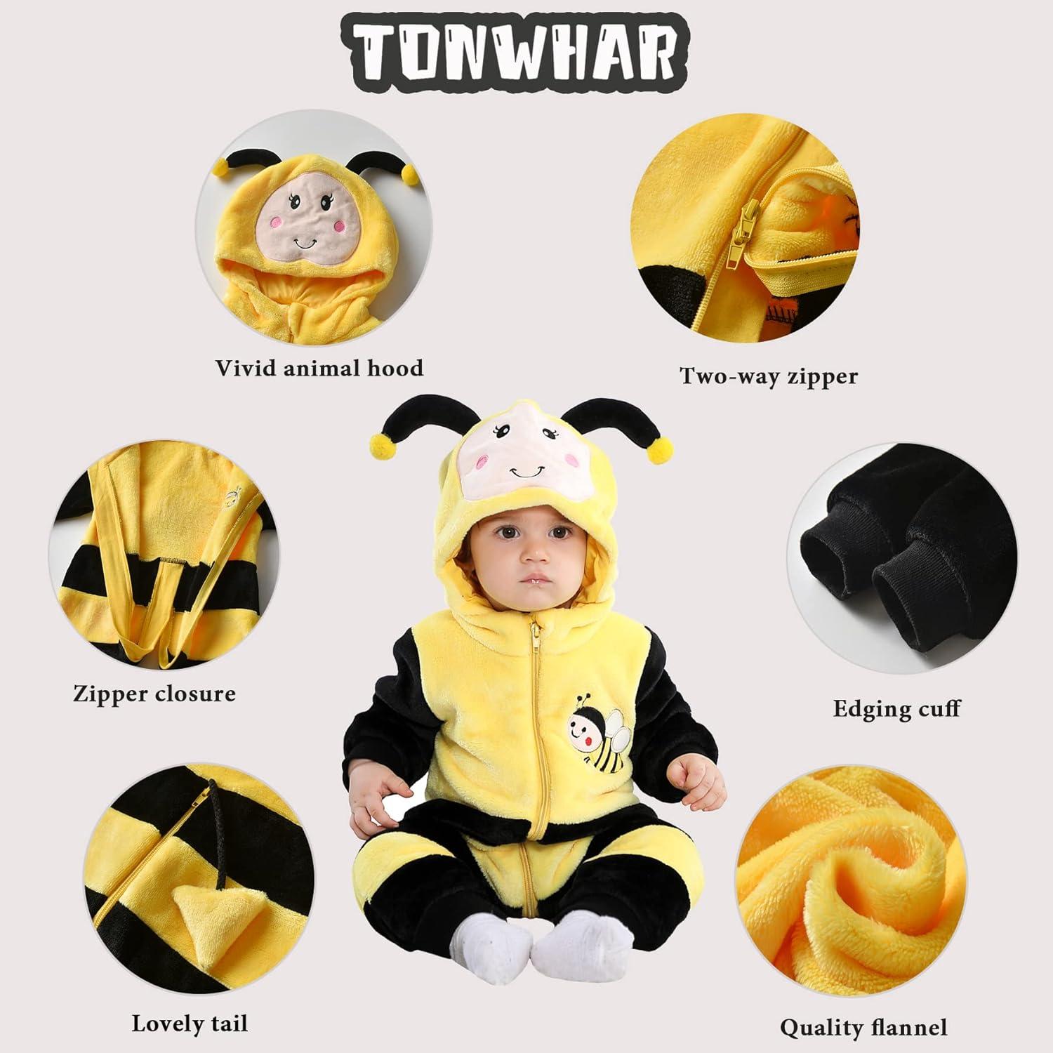 Disfraz de Animal para Bebé Unisex TONWHAR 2-3 Meses