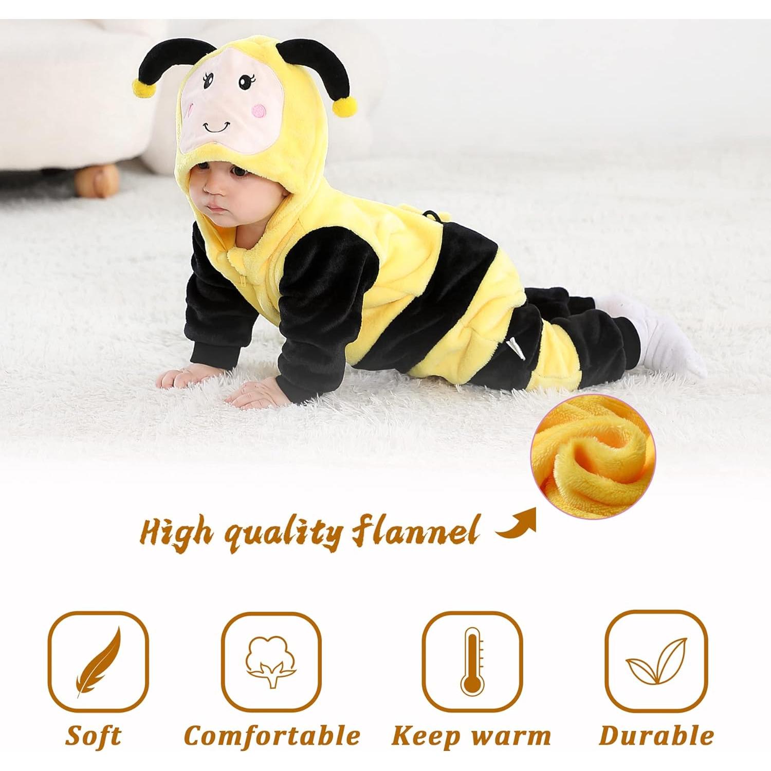 Disfraz de Animal para Bebé Unisex TONWHAR 2-3 Meses