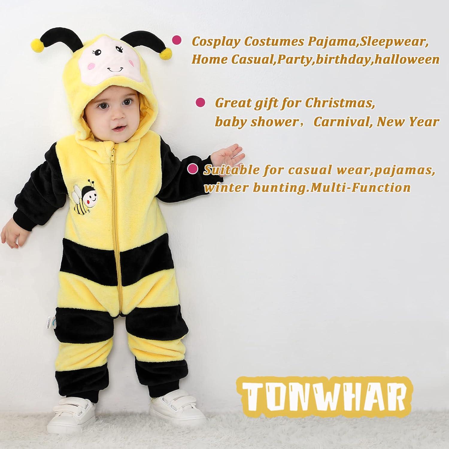 Disfraz de Animal para Bebé Unisex TONWHAR 2-3 Meses