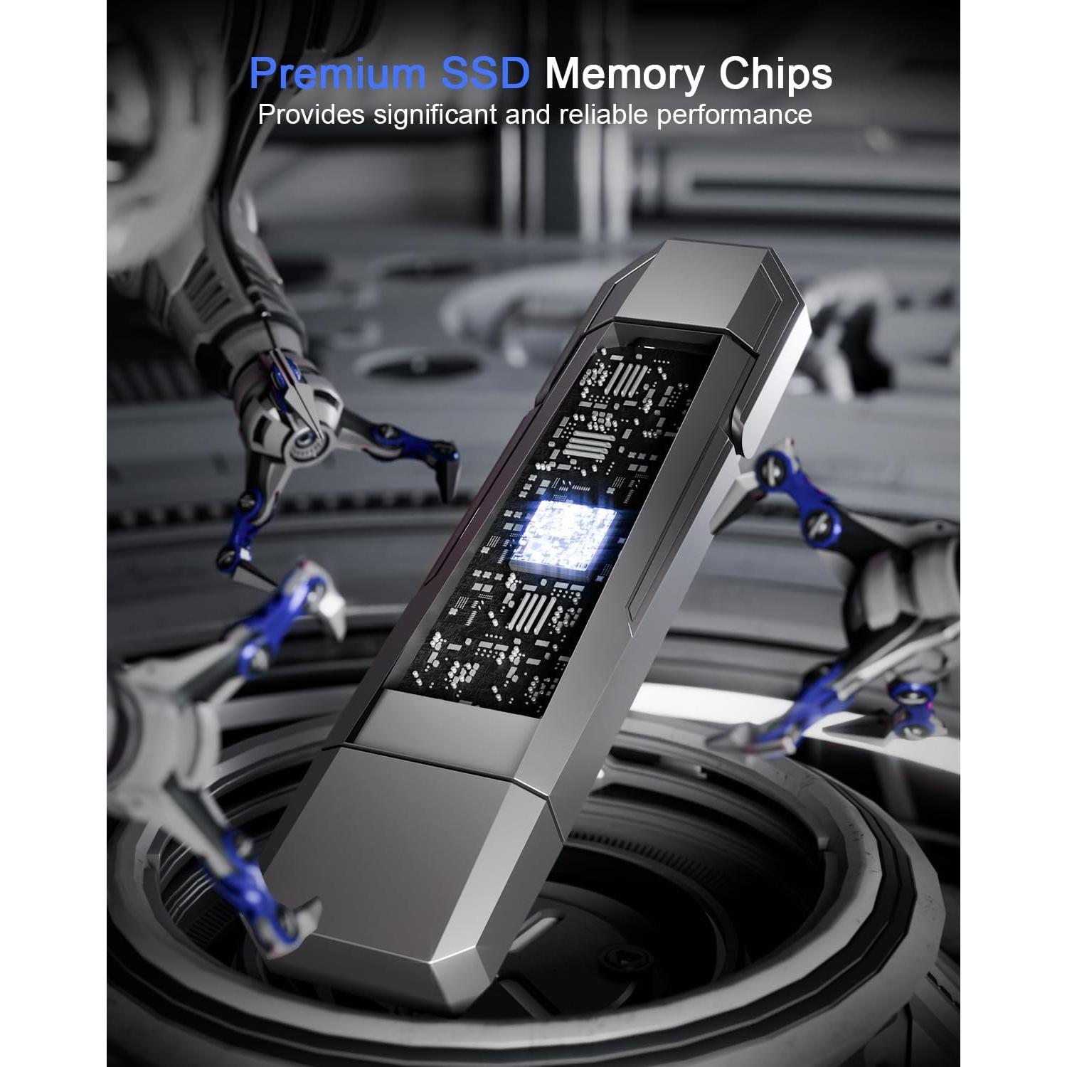 Vansuny SSD Externa 256GB USB 3.2 Gen 2 Doble Interfaz