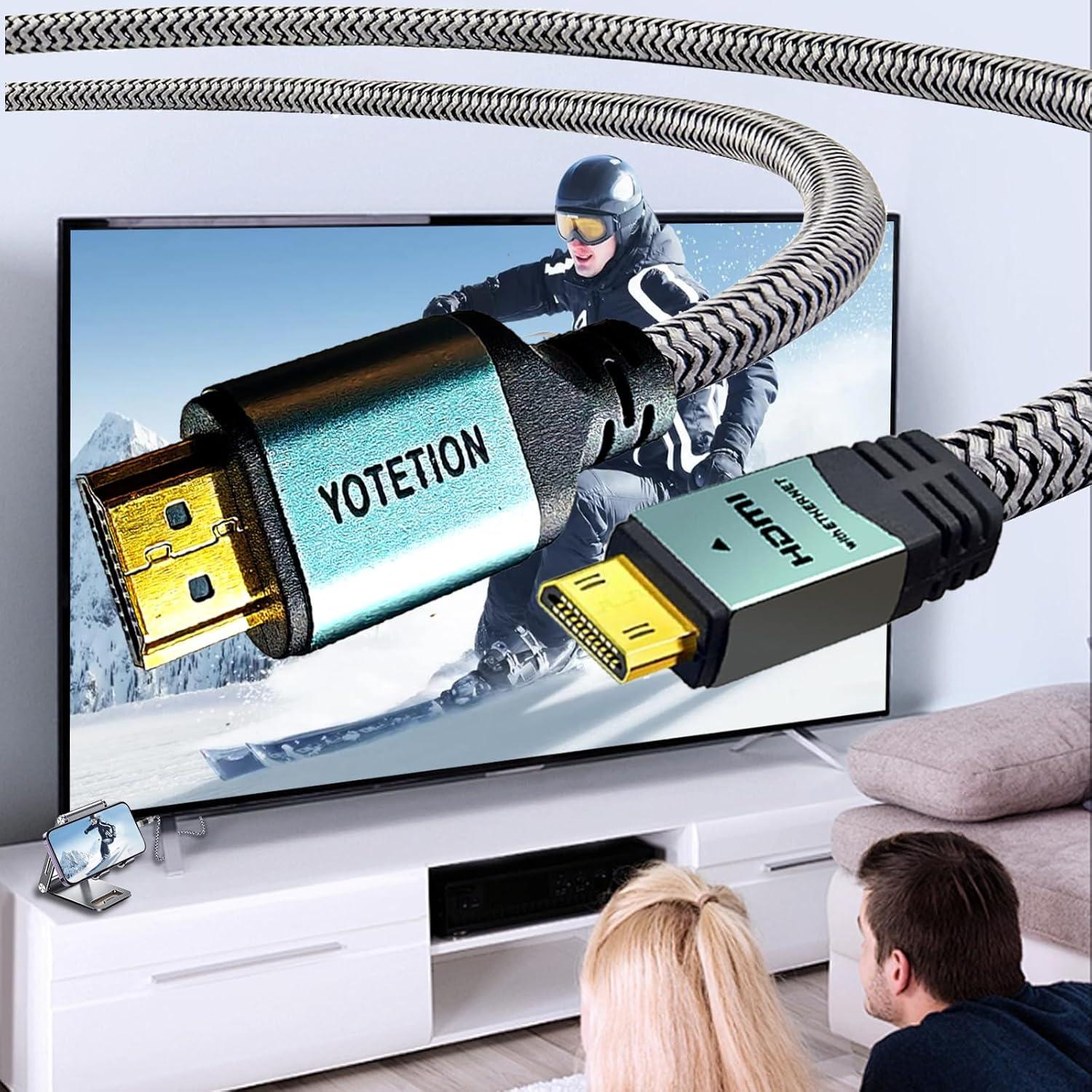 Cable Mini HDMI a HDMI 4.57m LJ Alta Velocidad 4K 60Hz