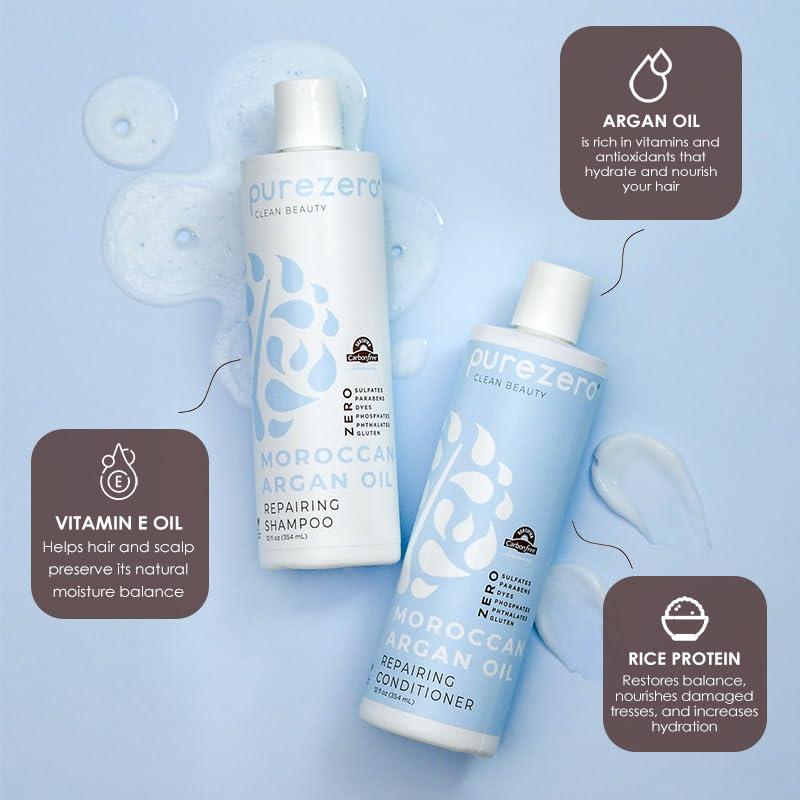 Conjunto Champú y Acondicionador Purezero Aceite Argán 710ml