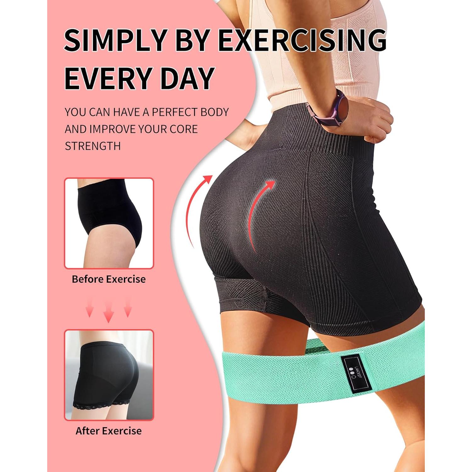 6 Bandas de Resistencia LAKXSF para Glúteos y Ejercicio