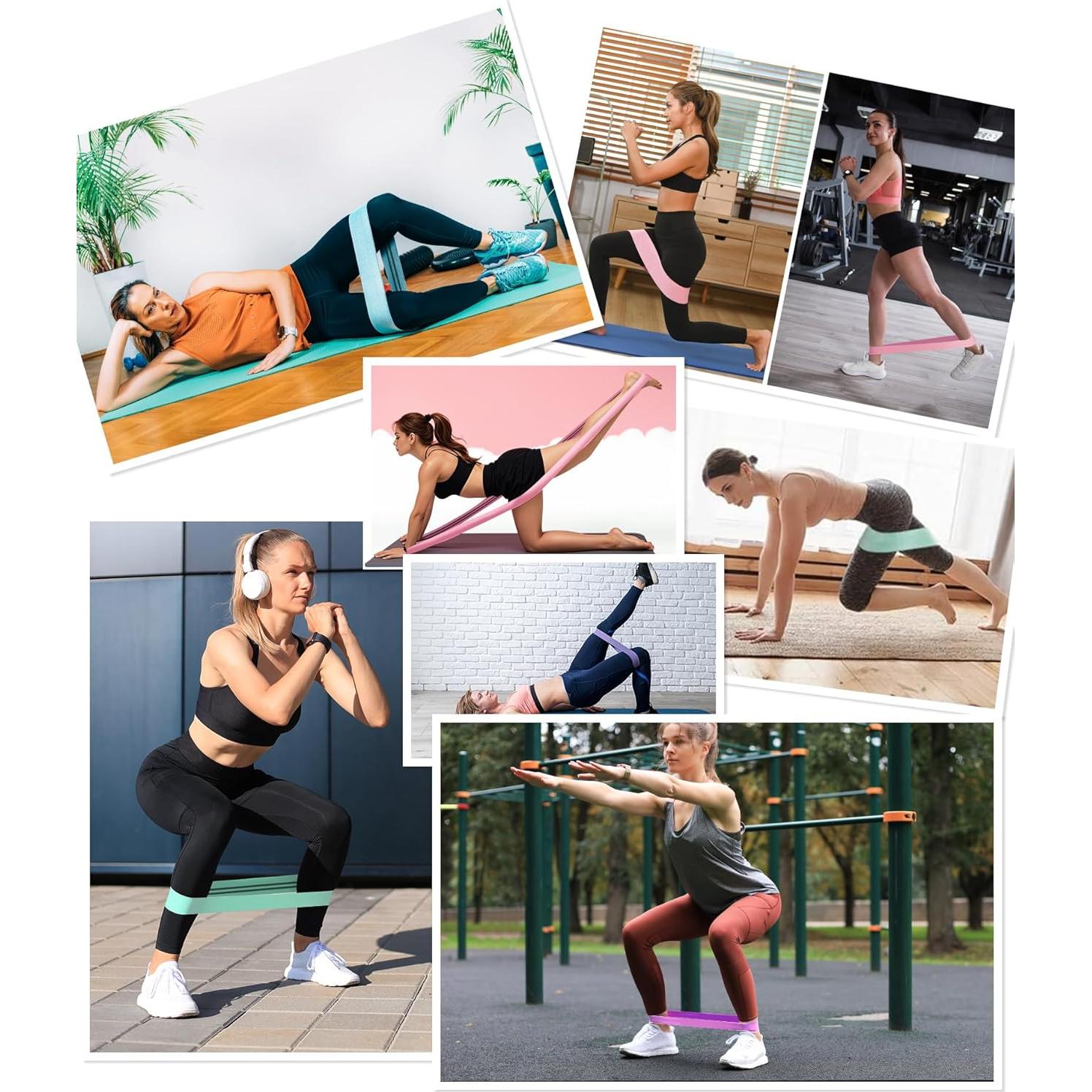 6 Bandas de Resistencia LAKXSF para Glúteos y Ejercicio