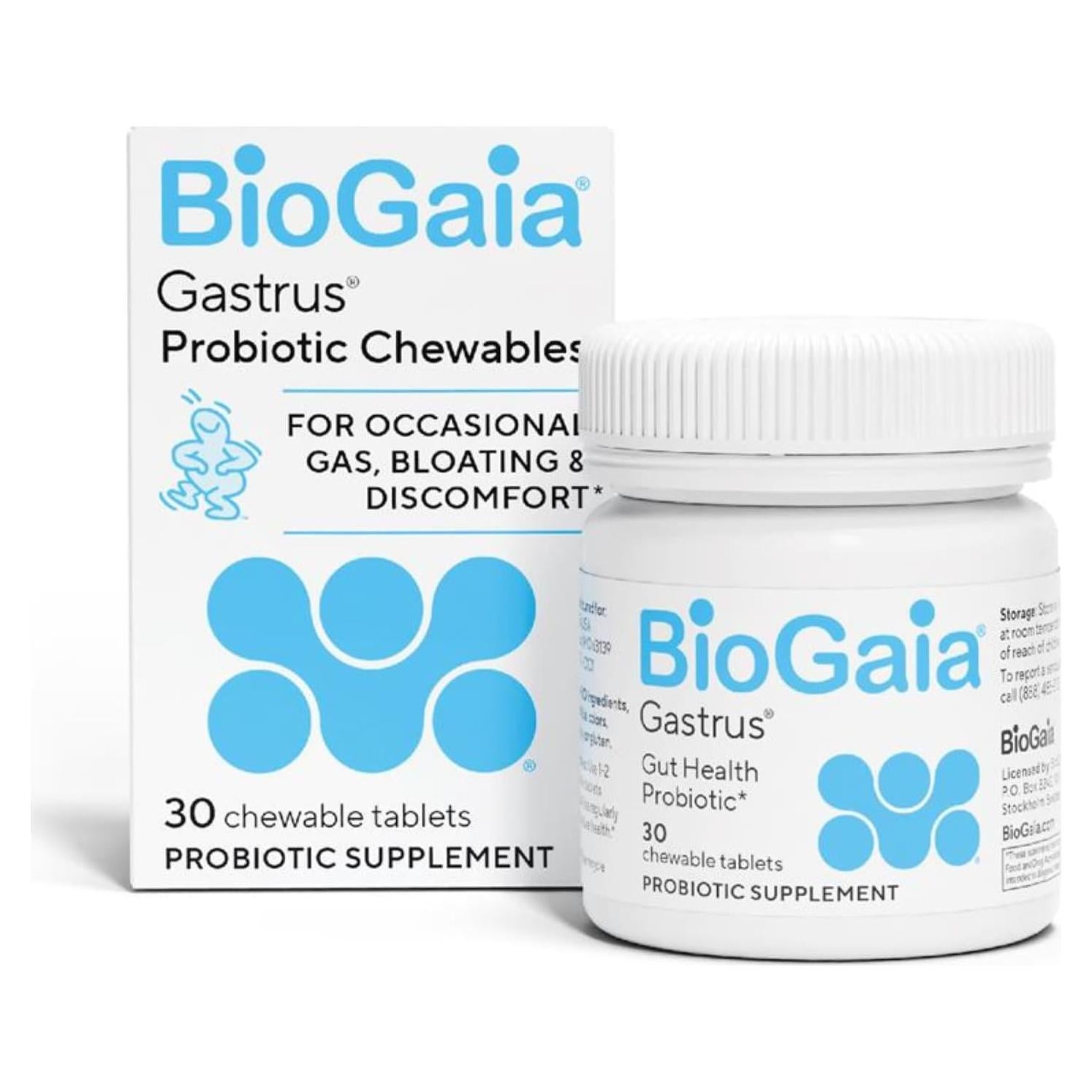 BioGaia Gastrus Probiótico Masticable 30 Unidades - Salud Intestinal