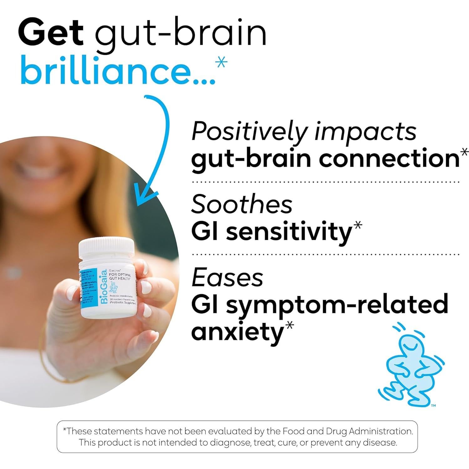 BioGaia Gastrus Probiótico Masticable 30 Unidades - Salud Intestinal