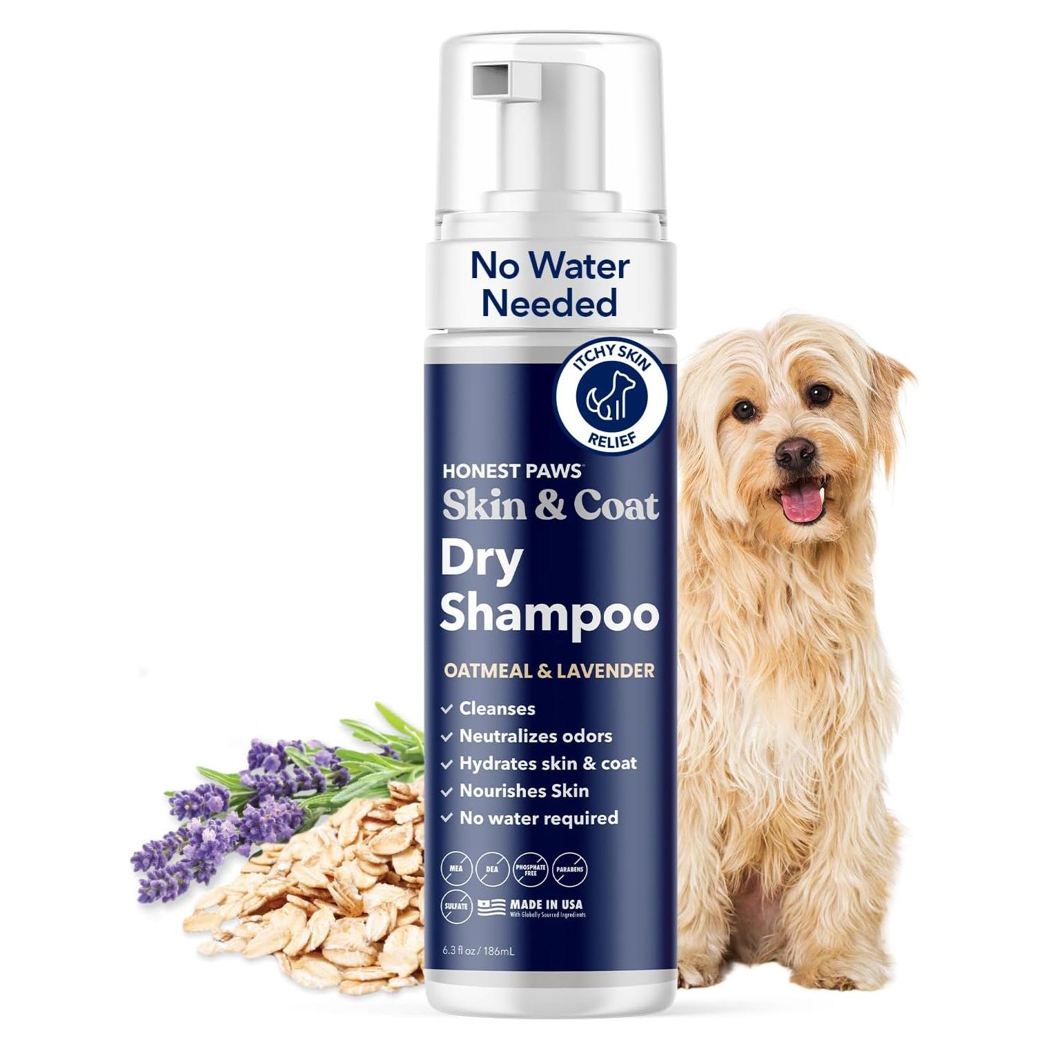 Champú Seco para Perros Honest Paws - Avena y Lavanda 178.6 g