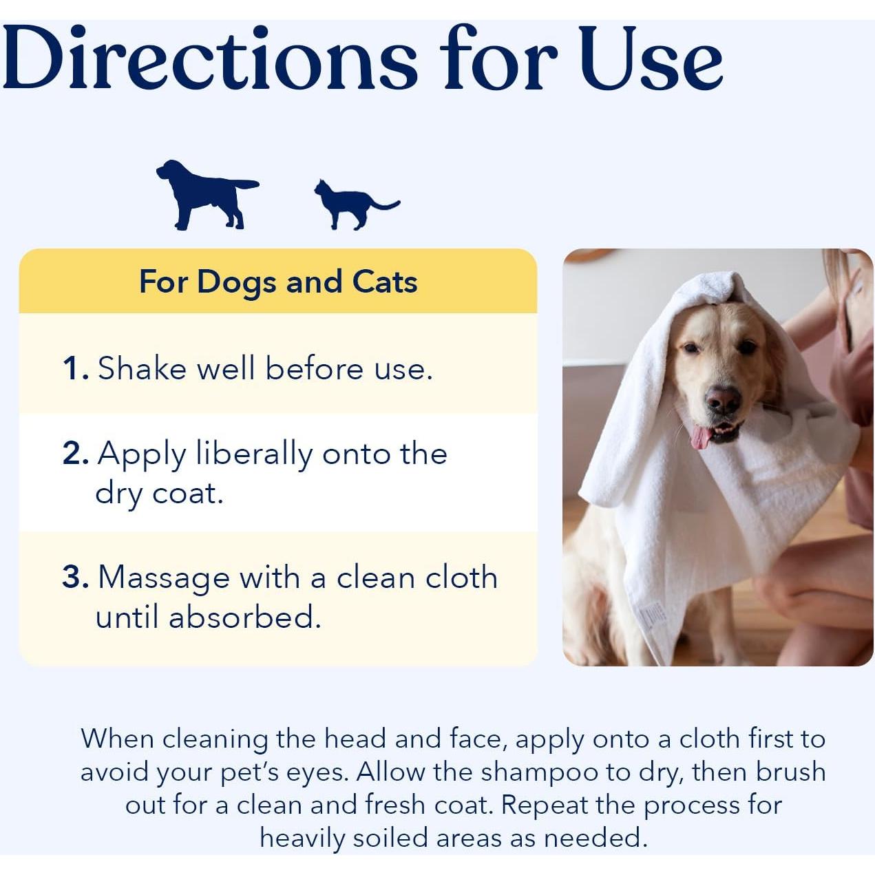 Champú Seco para Perros Honest Paws - Avena y Lavanda 178.6 g