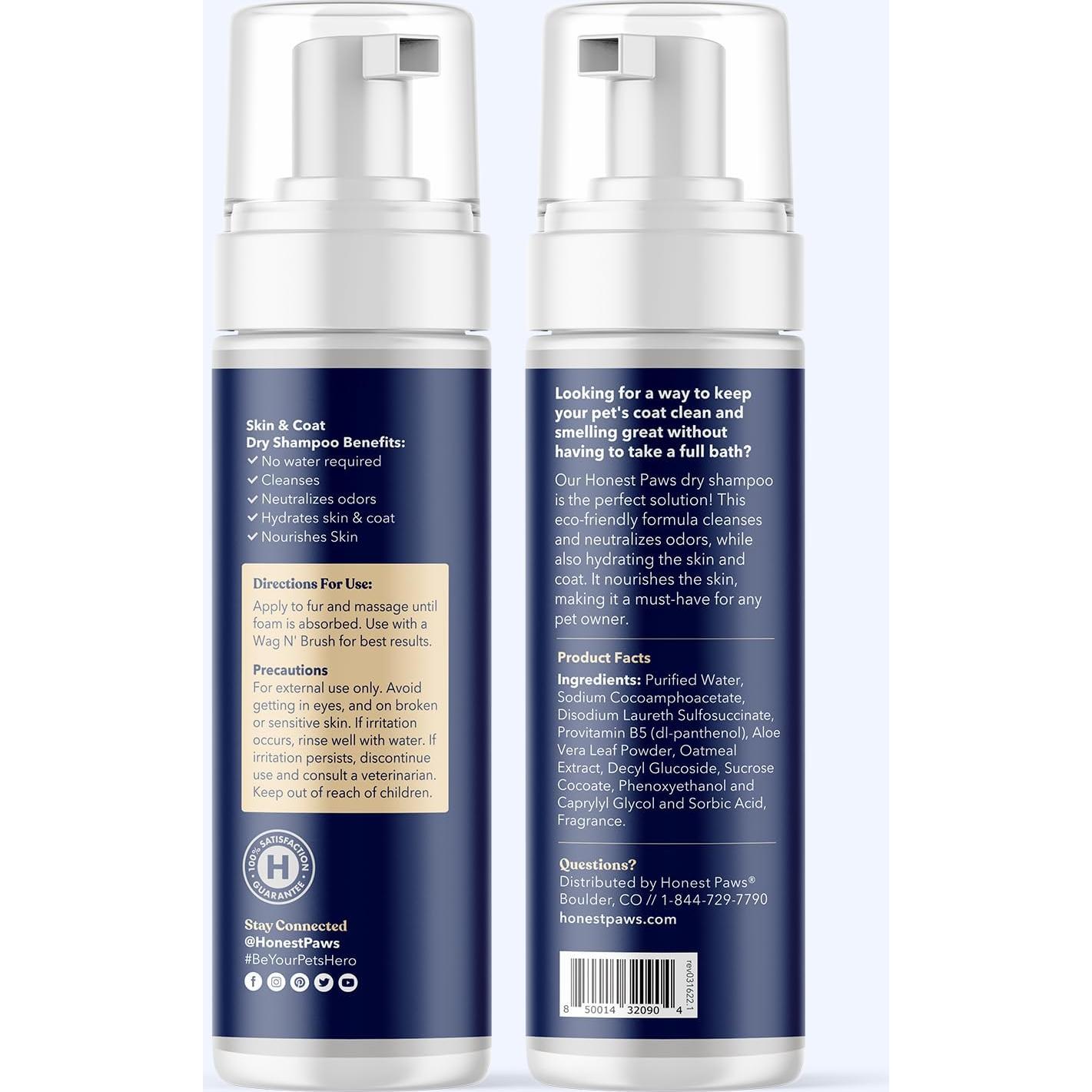 Champú Seco para Perros Honest Paws - Avena y Lavanda 178.6 g