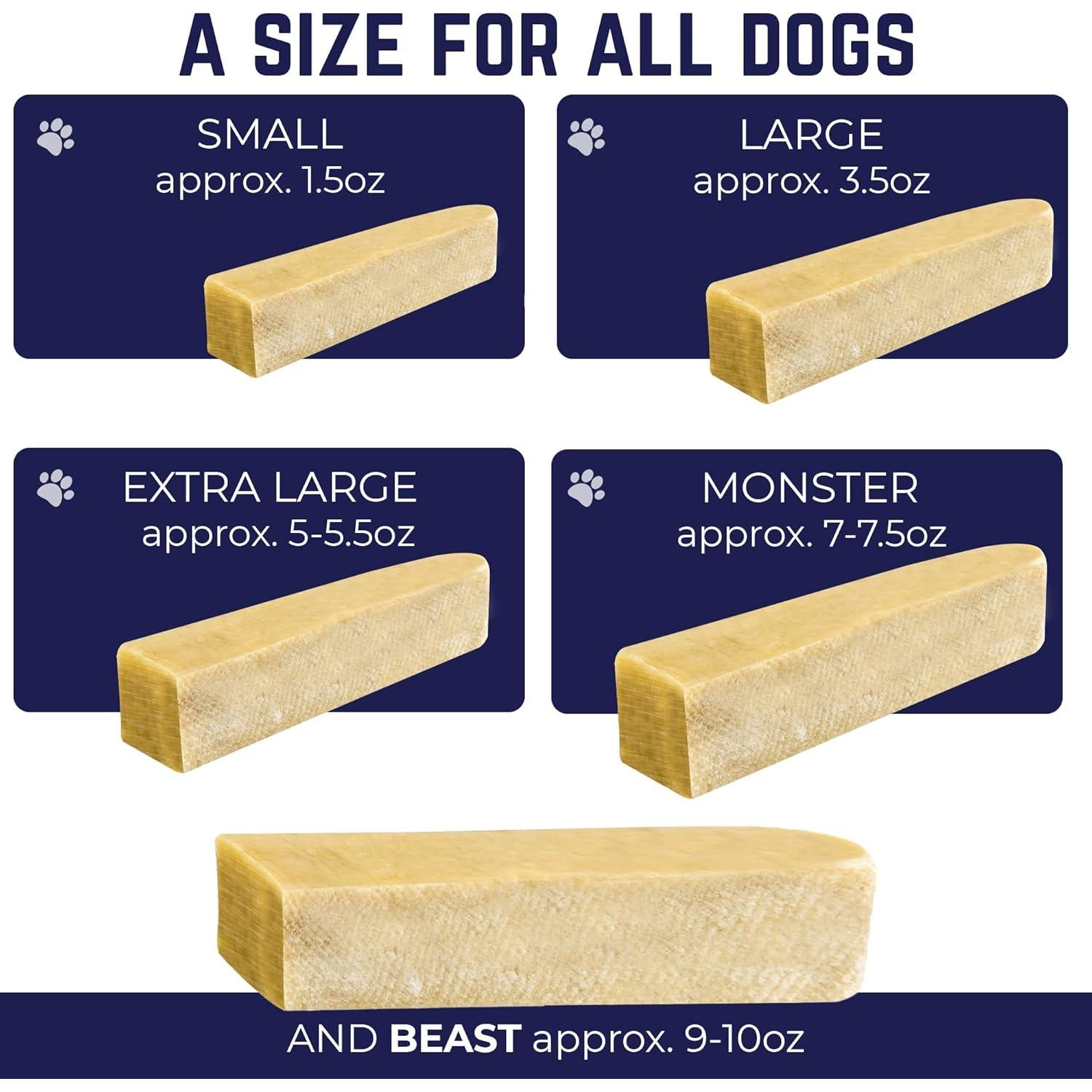 Masticables de Queso de Yak para Perros Devil Dog - 4 Pzas