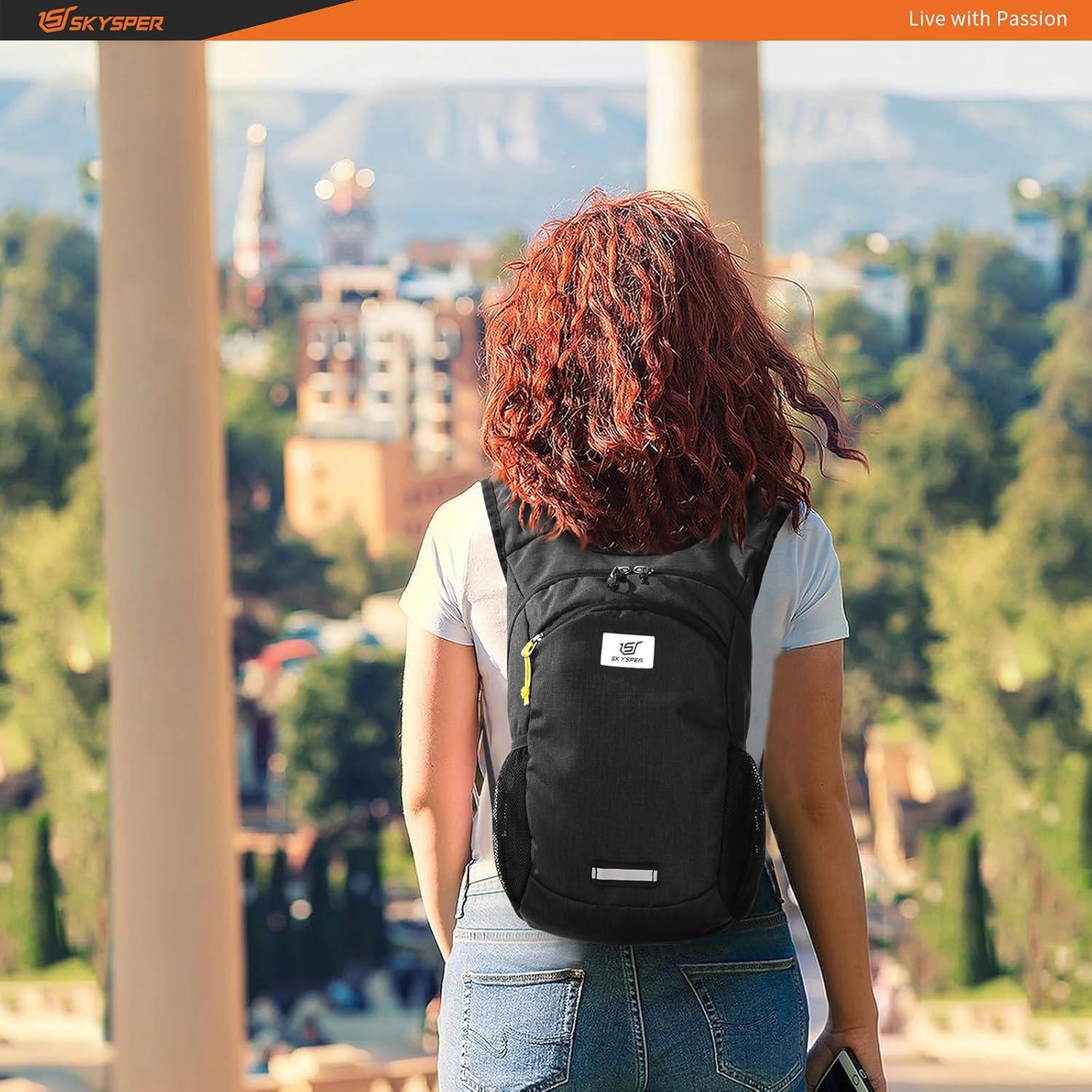 Mochila de Senderismo Plegable SKYSPER 10L Negra