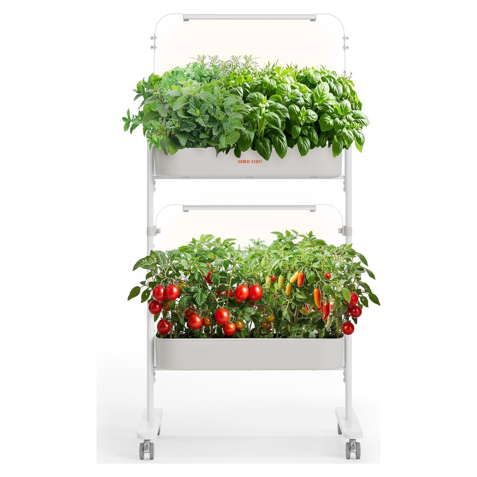 Kit Hidropónico SUNCOZE 2 Niveles 24 Cápsulas LED Inteligente