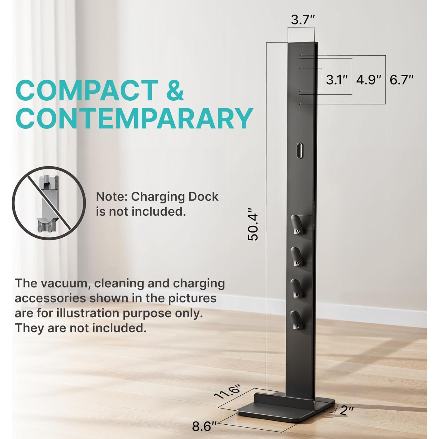 Soporte para Aspiradora PEGZONE con Ganchos, Compatible Dyson