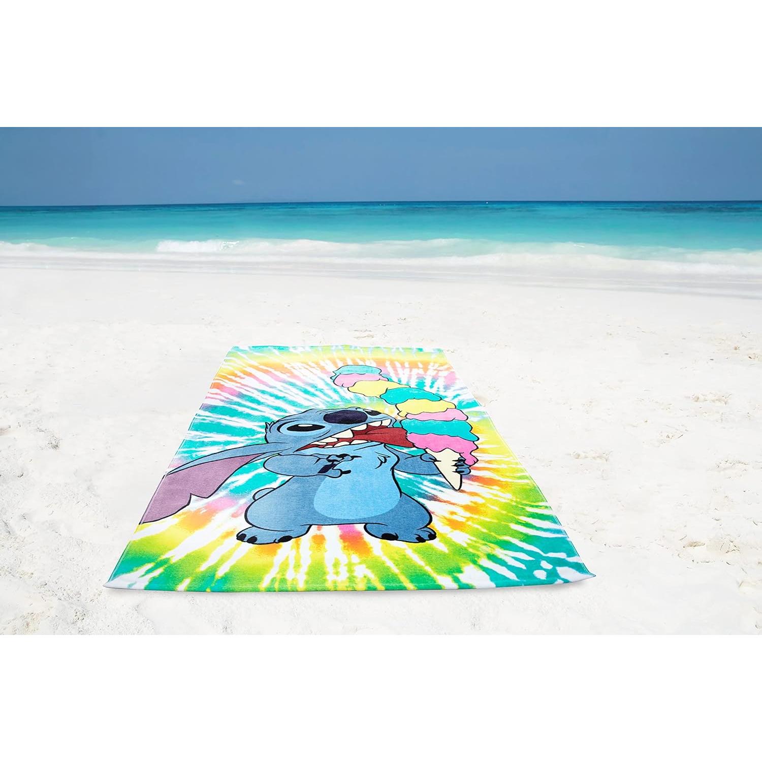 Toalla de Playa Jay Franco Lilo & Stitch 86x162 cm Algodón Suave