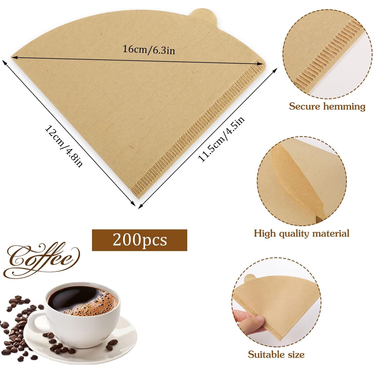 Filtros de café Prudiut 200 unidades tamaño 02 naturales