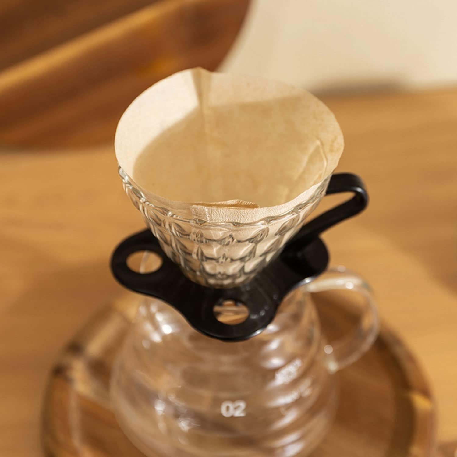 Filtros de café Prudiut 200 unidades tamaño 02 naturales