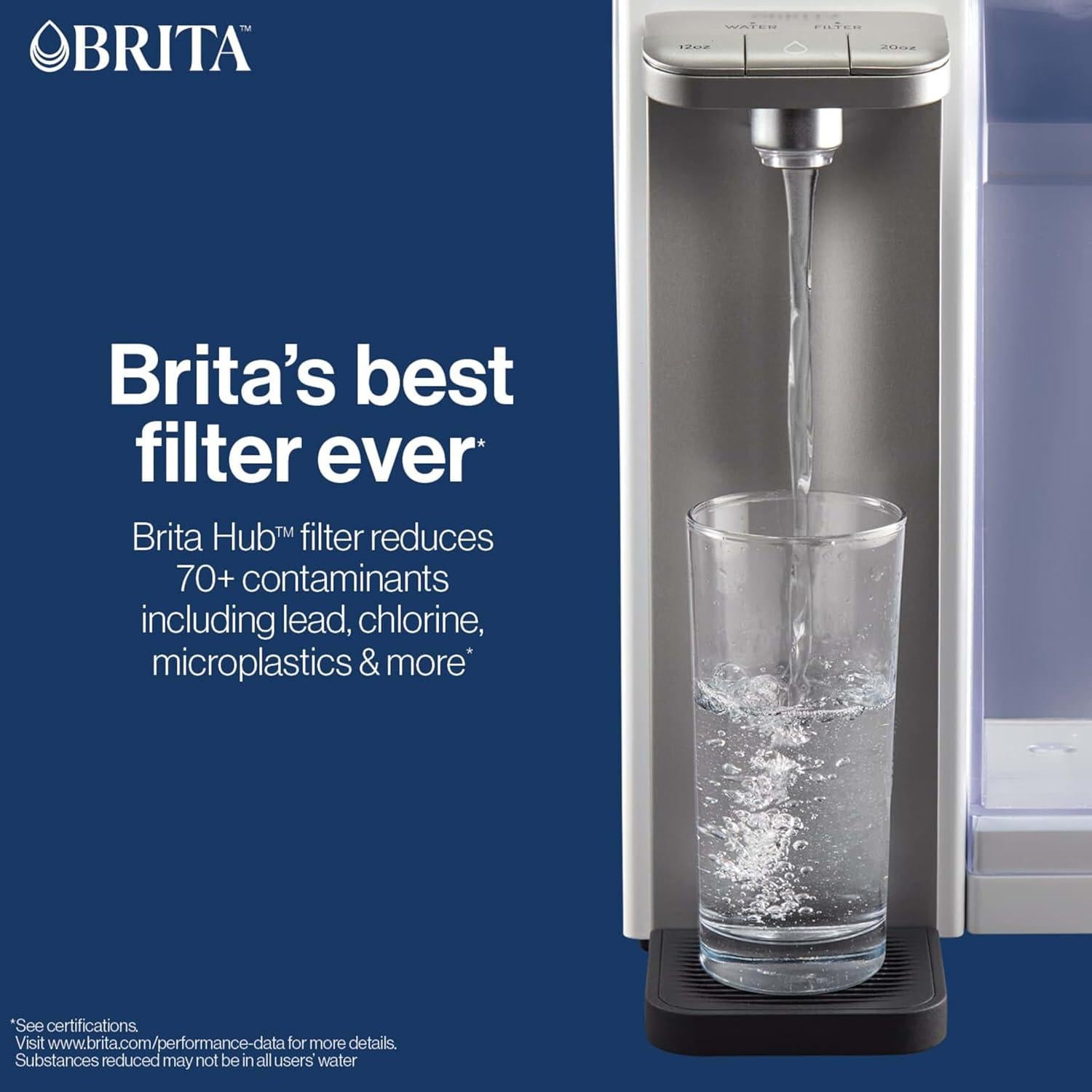 Filtro de Agua Brita Hub Reemplazo 1 Cuenta Libre BPA