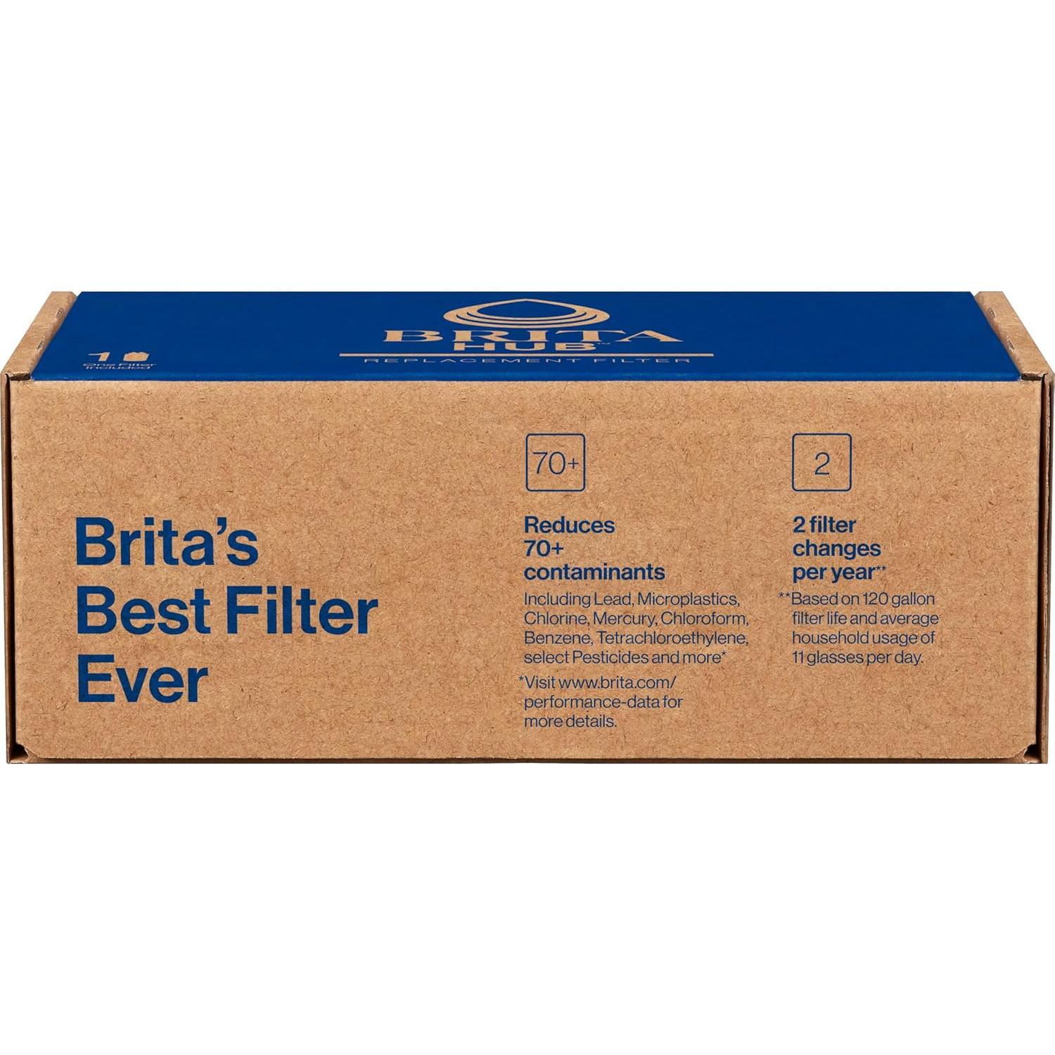 Filtro de Agua Brita Hub Reemplazo 1 Cuenta Libre BPA