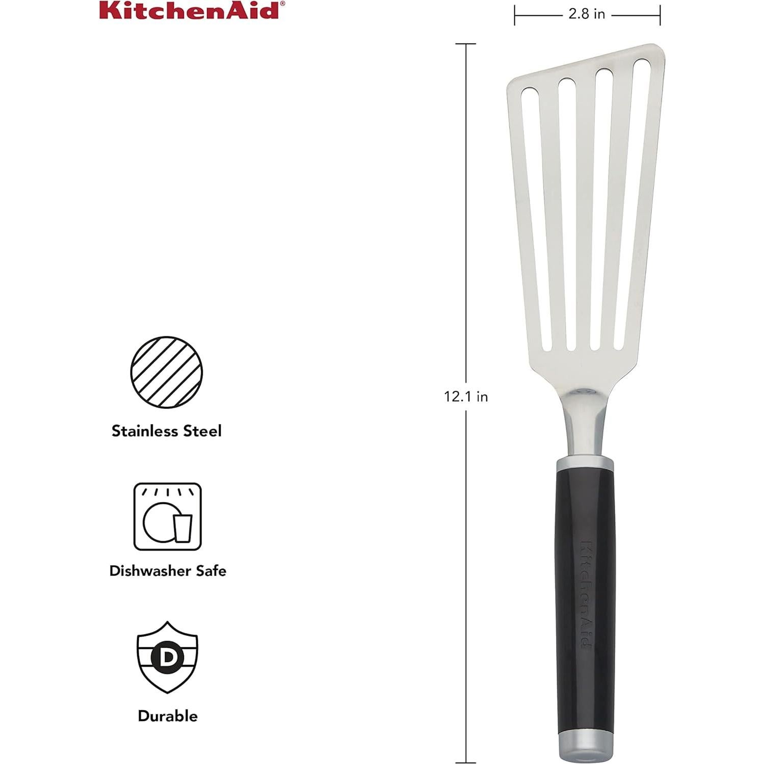 Espátula Flex KitchenAid KE024OHOBA Acero Inoxidable Negra