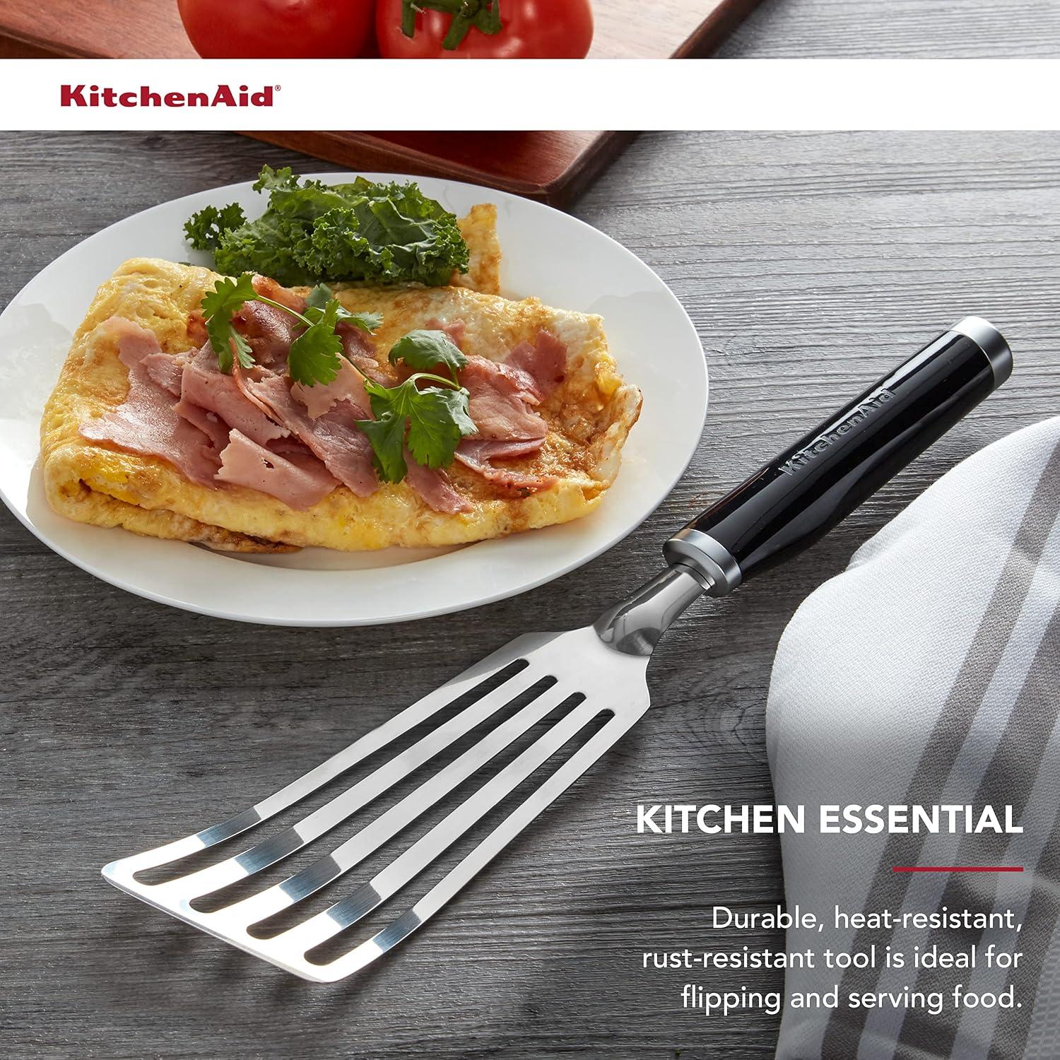 Espátula Flex KitchenAid KE024OHOBA Acero Inoxidable Negra