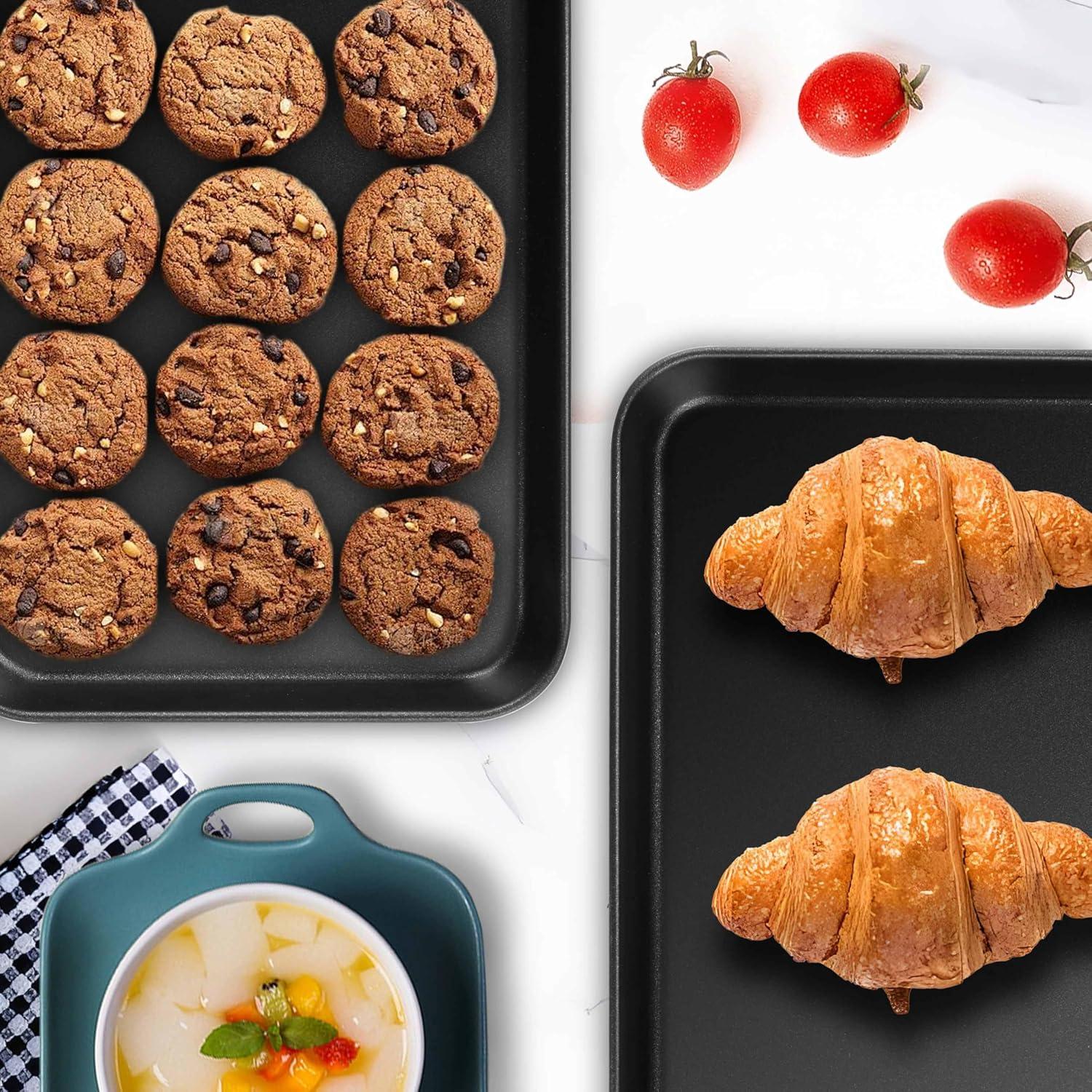 Juego de 2 bandejas para hornear Herogo 22.86x17.02 cm antiadherente