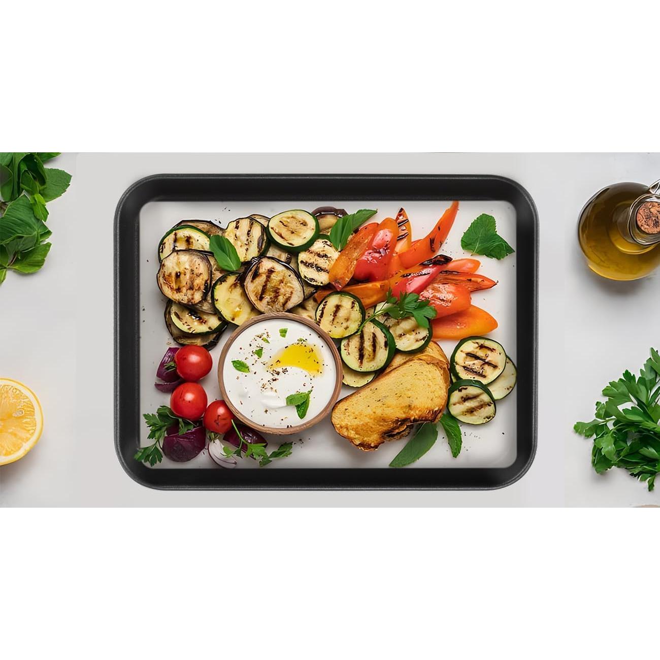 Juego de 2 bandejas para hornear Herogo 22.86x17.02 cm antiadherente