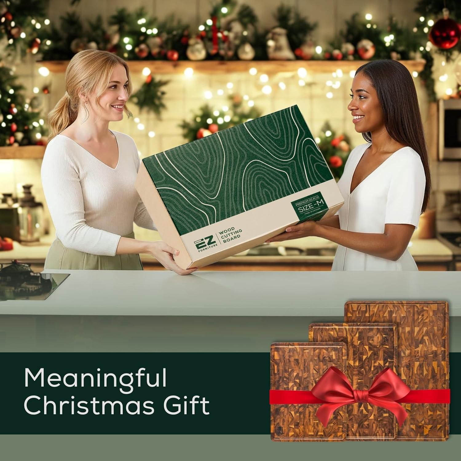 Tabla de Cortar de Madera de Acacia EZ FURNITURE 43x33 cm