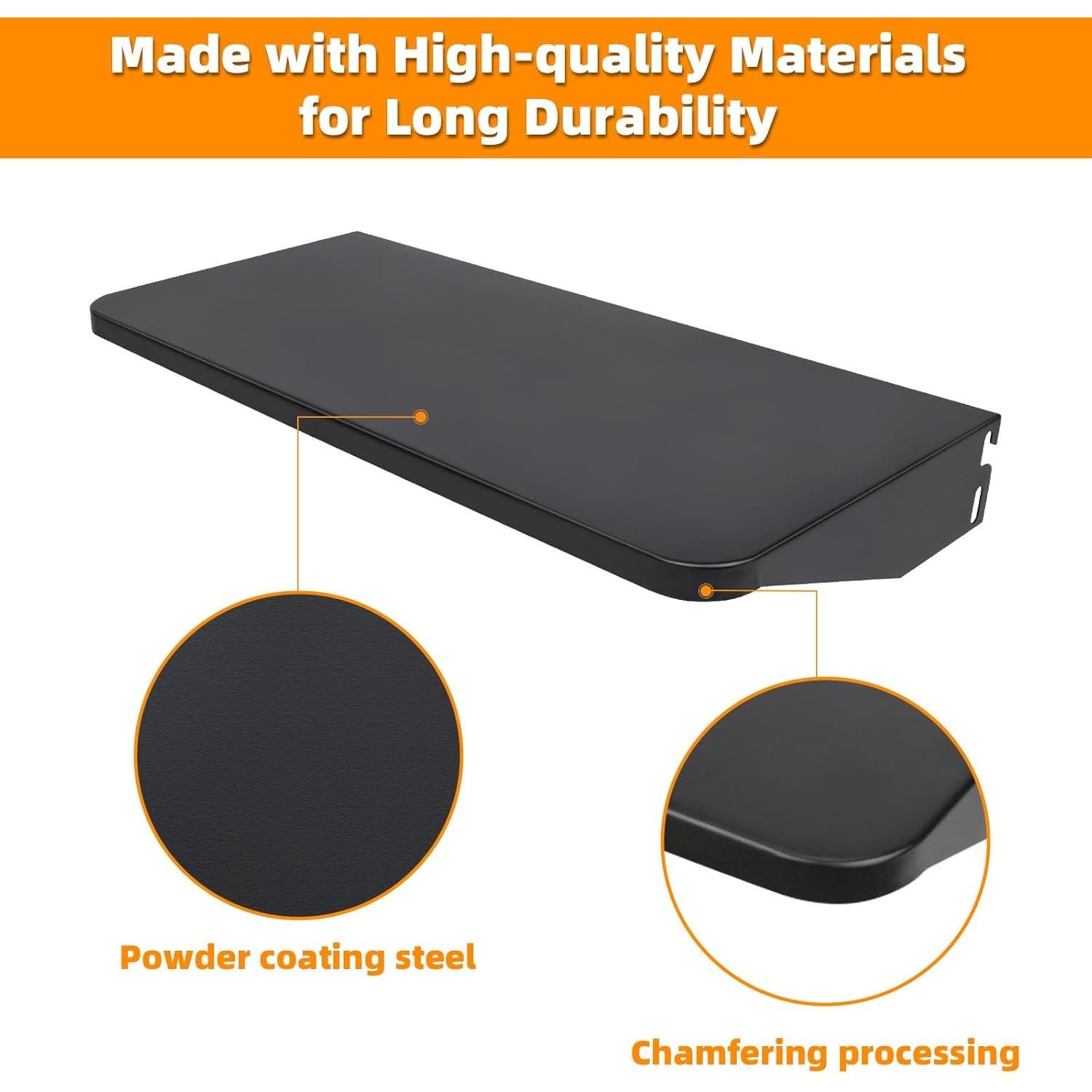 Estante Frontal Plegable Grimate 93x29.2cm para Parrillas Traeger