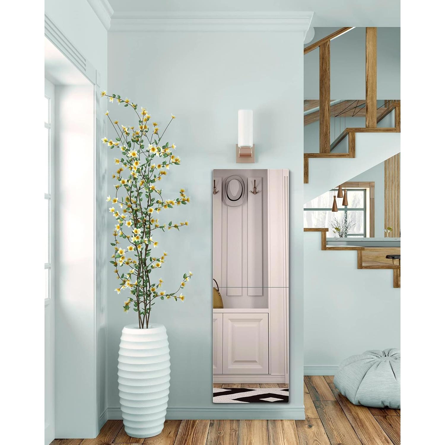 Espejo de Pared Irrompible BQRIS 61x35.5cm 2 Pcs para Dormitorio