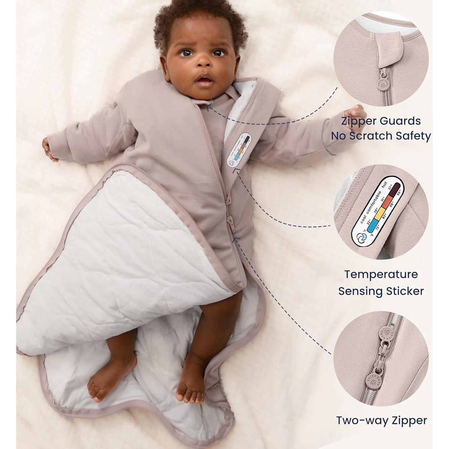 Saco de dormir Kaiya para bebés 6-18 meses 3.5 Tog algodón orgánico