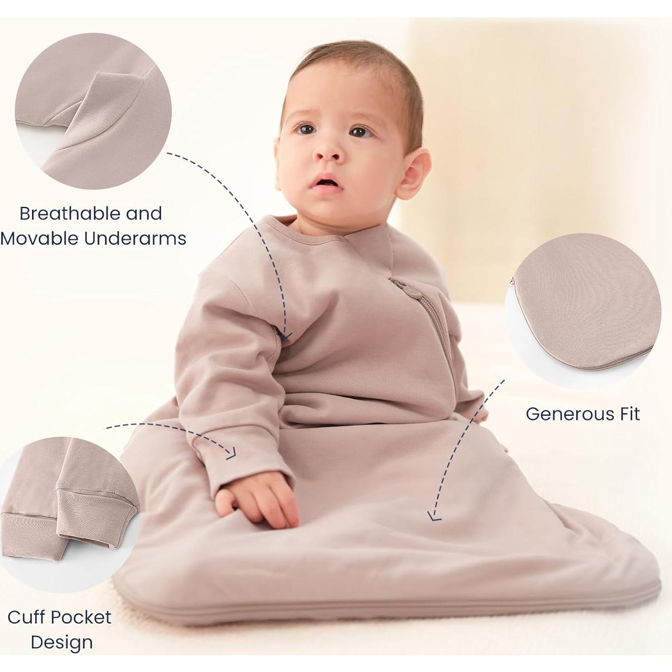 Saco de dormir Kaiya para bebés 6-18 meses 3.5 Tog algodón orgánico