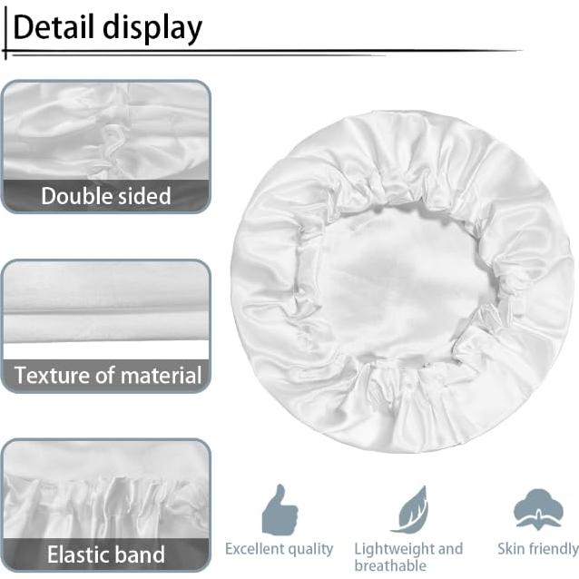Set 2 Bonetes de Satén Personalizados para Niños Babrukda