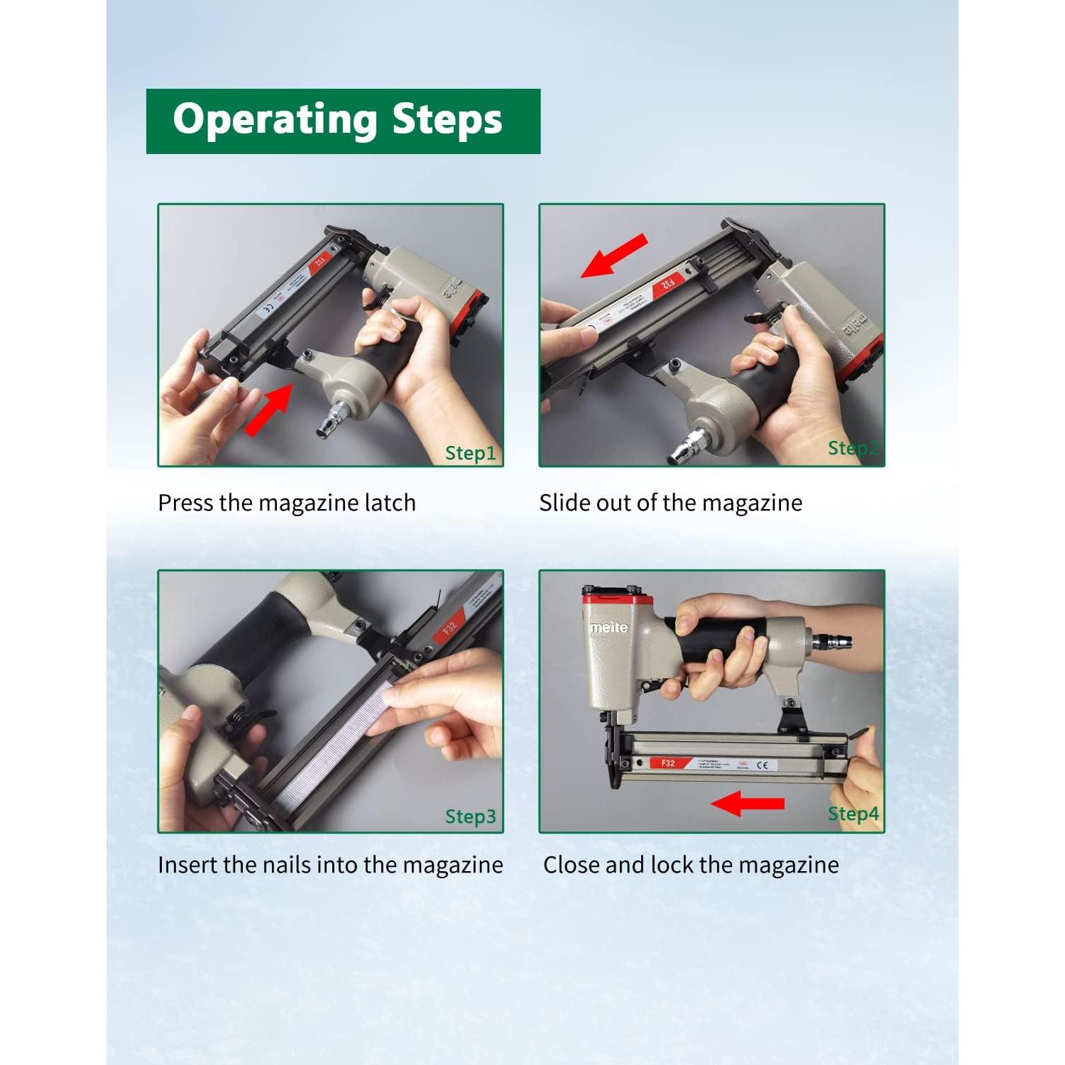 Clavos Brad Galvanizados Meite 18GA 19mm 5000 Unidades