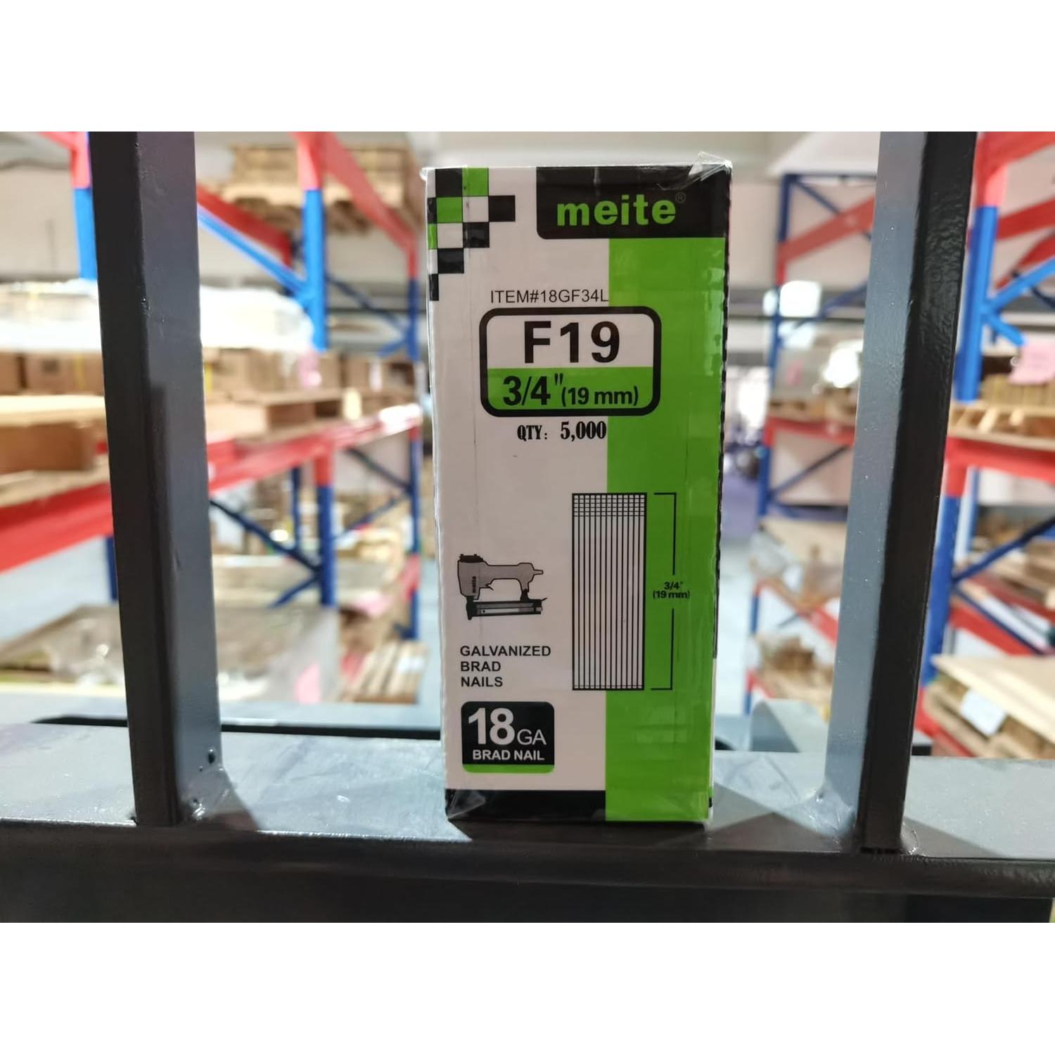 Clavos Brad Galvanizados Meite 18GA 19mm 5000 Unidades
