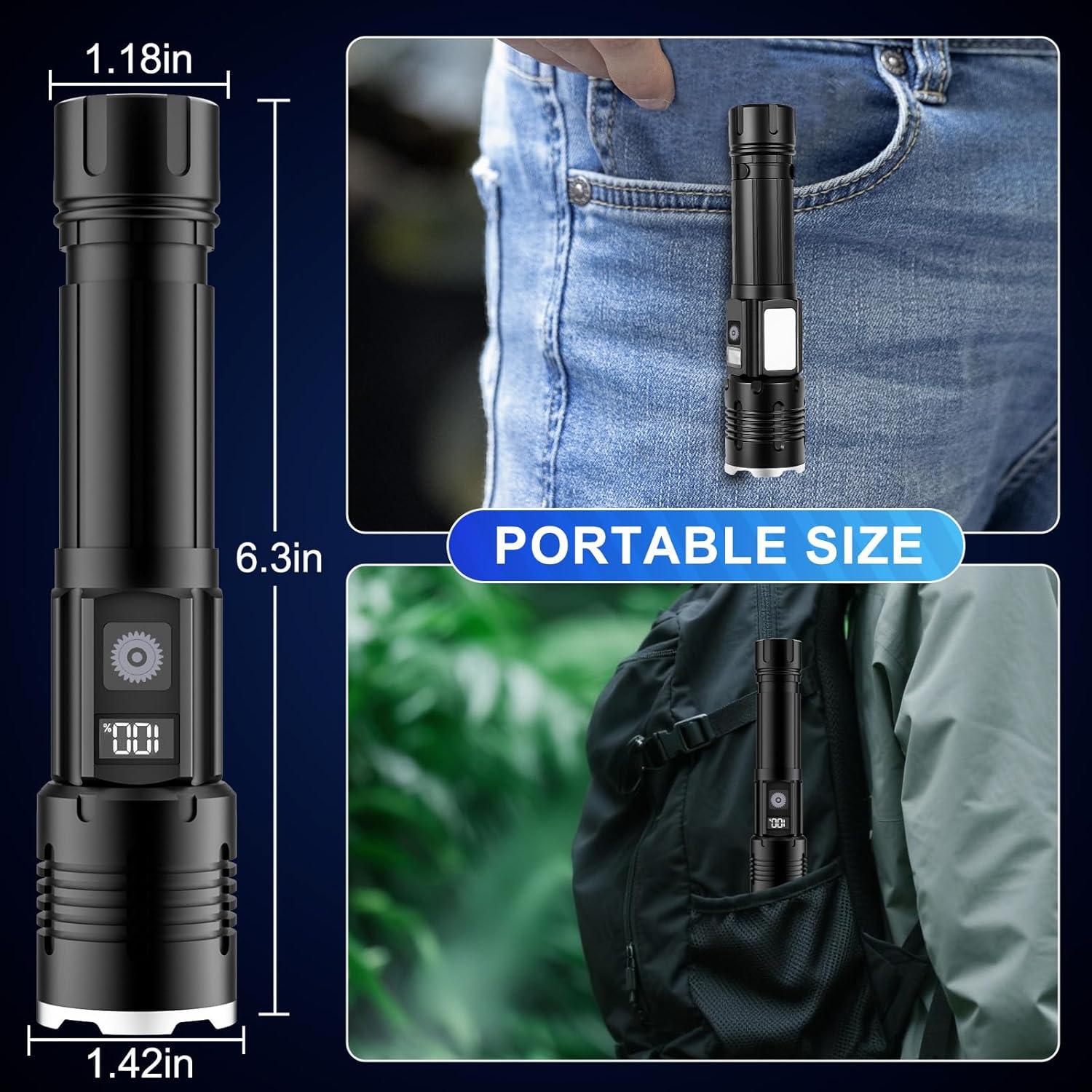 Linterna Táctica LED Tremdwoto ER1 Recargable 1000 Lúmenes