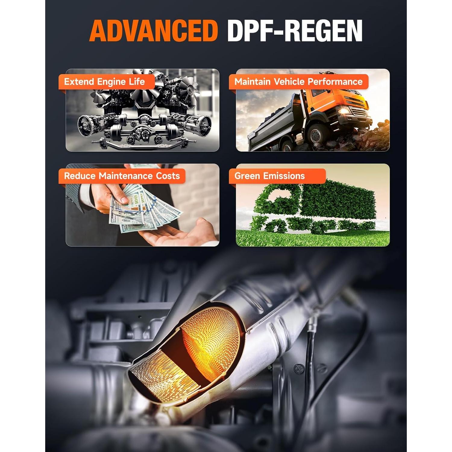 Escáner de Camiones ANCEL HD3400 - Regeneración DPF, 1.54kg