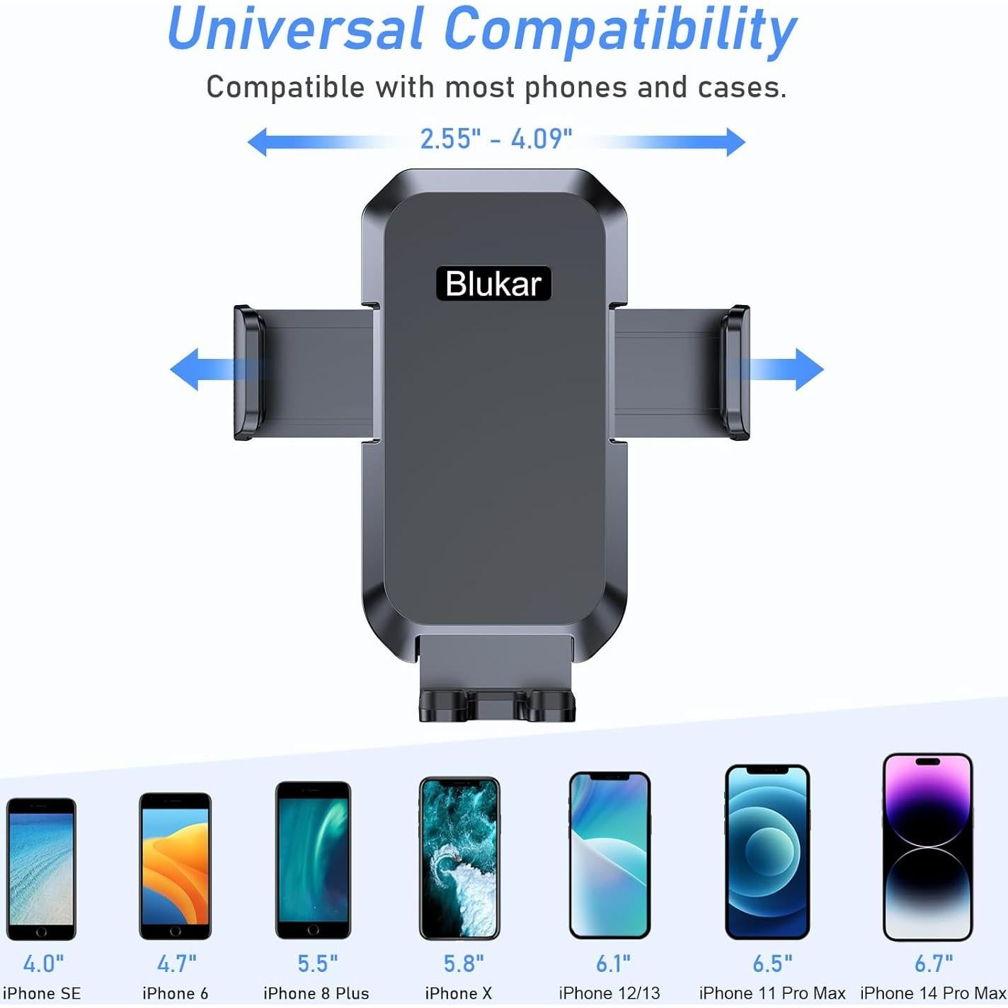 Soporte para Teléfono en Coche Blukar K9789 360° Negro