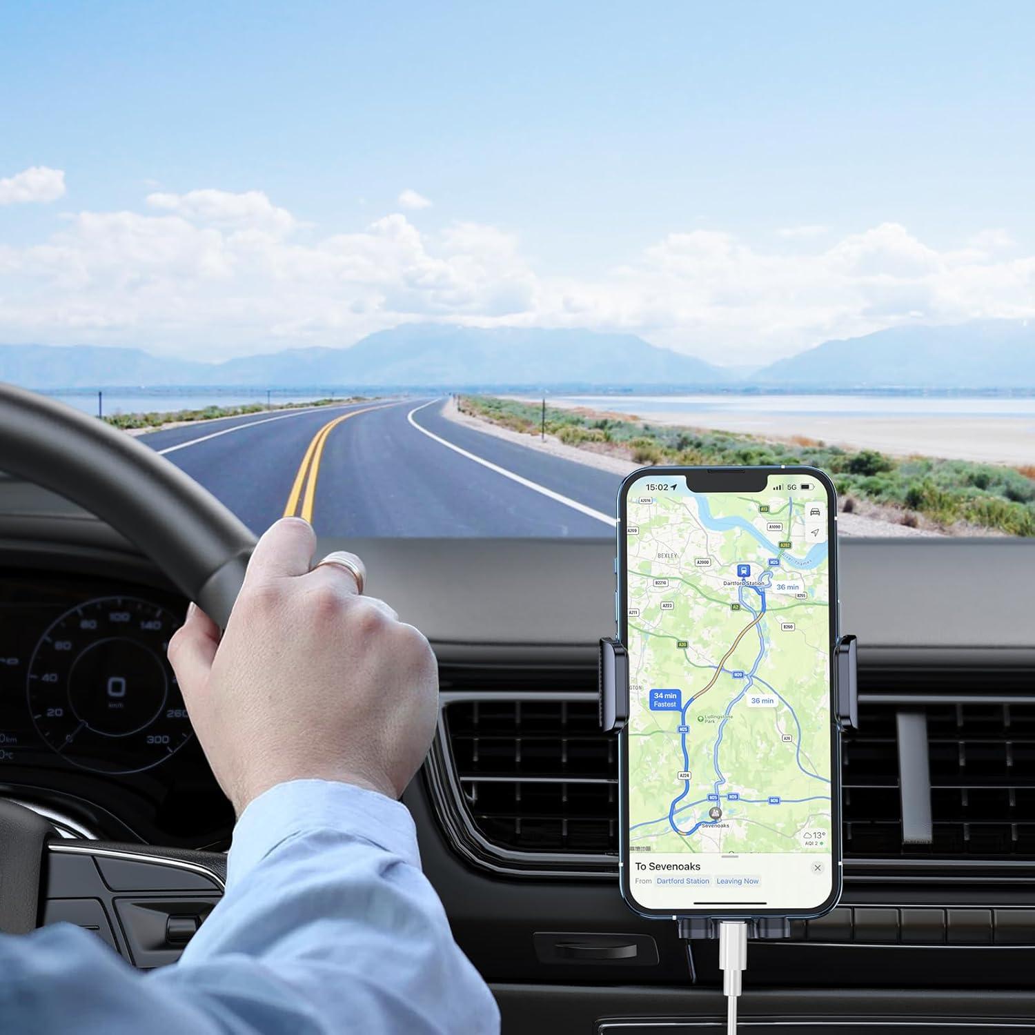 Soporte para Teléfono en Coche Blukar K9789 360° Negro