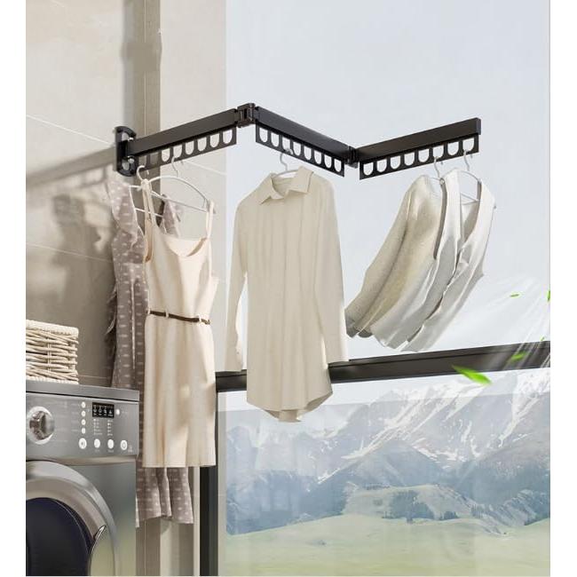 Estante Plegable para Secar Ropa NSCMQSL 119 cm Acero Titanio