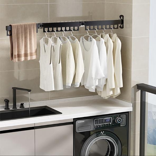 Estante Plegable para Secar Ropa NSCMQSL 119 cm Acero Titanio